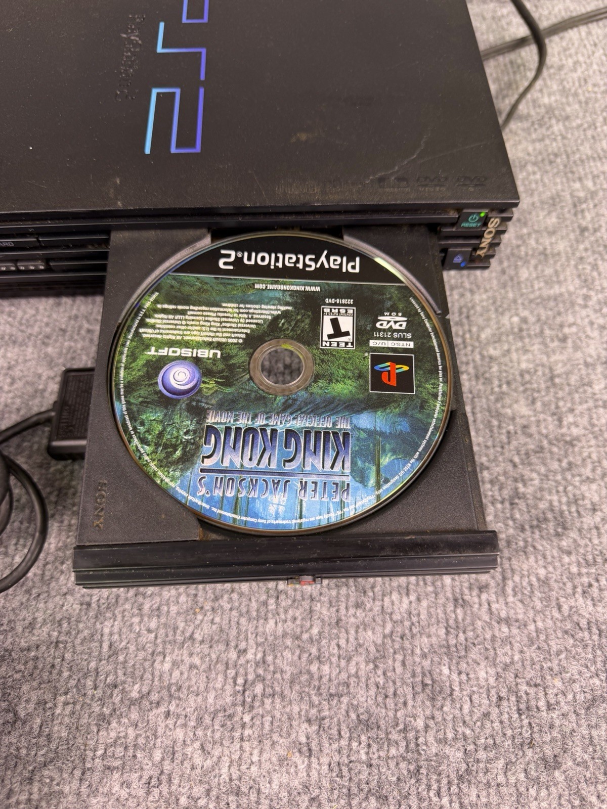 Sony PlayStation 2 SCPH-30001 R Black NTSC-U/C Home Console 1 Controller