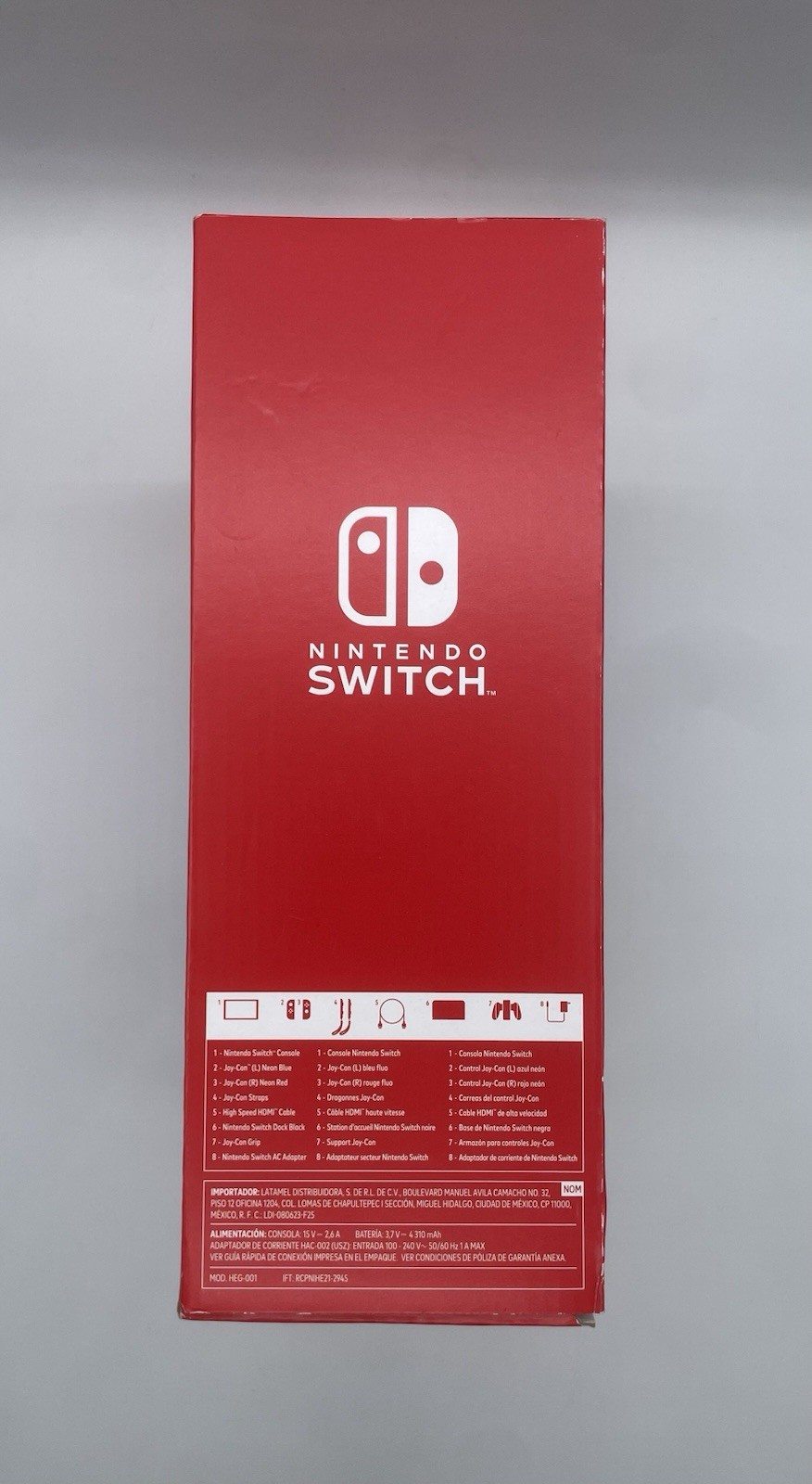 Nintendo Switch OLED Handheld Console 64GB Black Neon Red Neon Blue | New