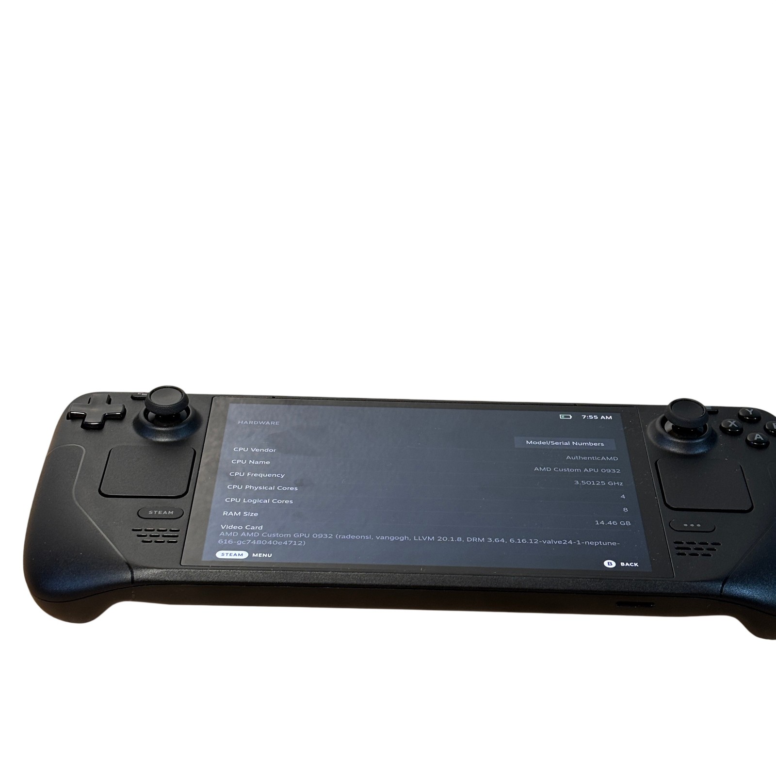 Valve Steam Deck OLED 1030 AMD APU 2.4GHz 16GB RAM 512GB SSD 7.4″ Windows 11
