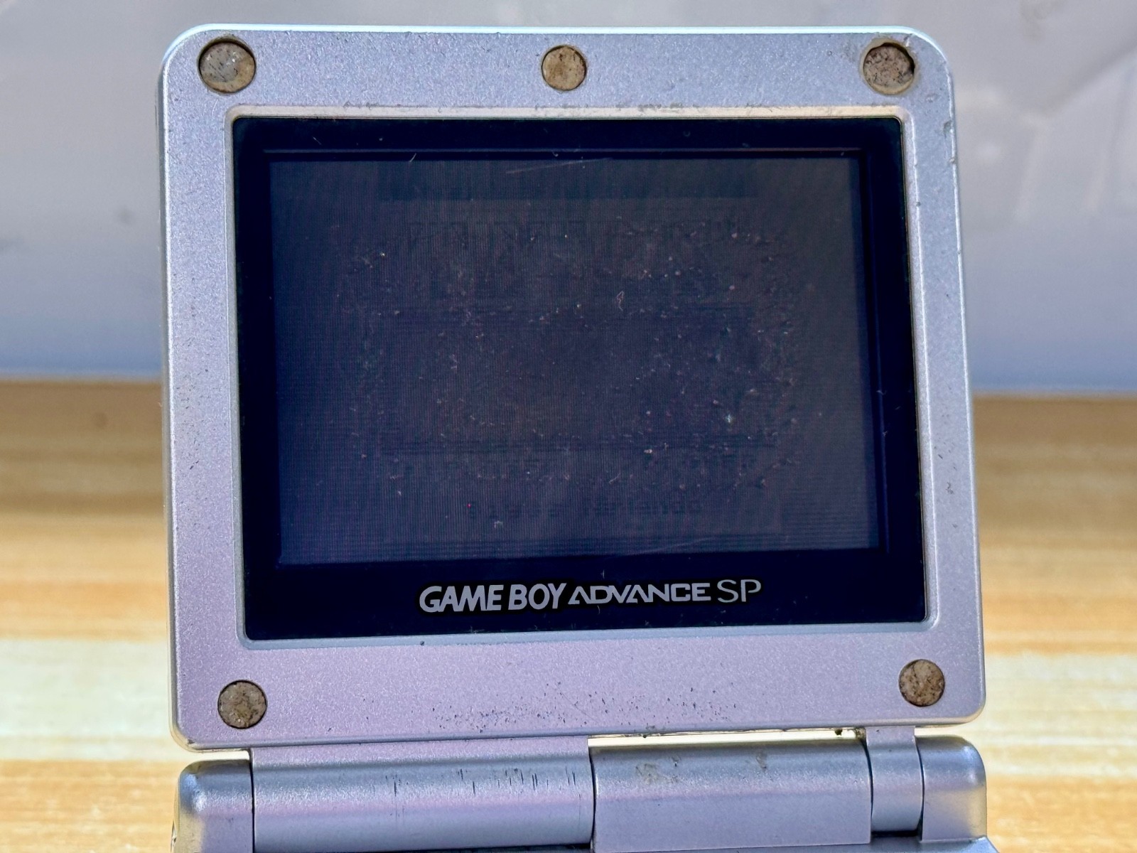 Nintendo Gameboy Advance SP AGS101 Ice Metallic Silver Handheld System Console
