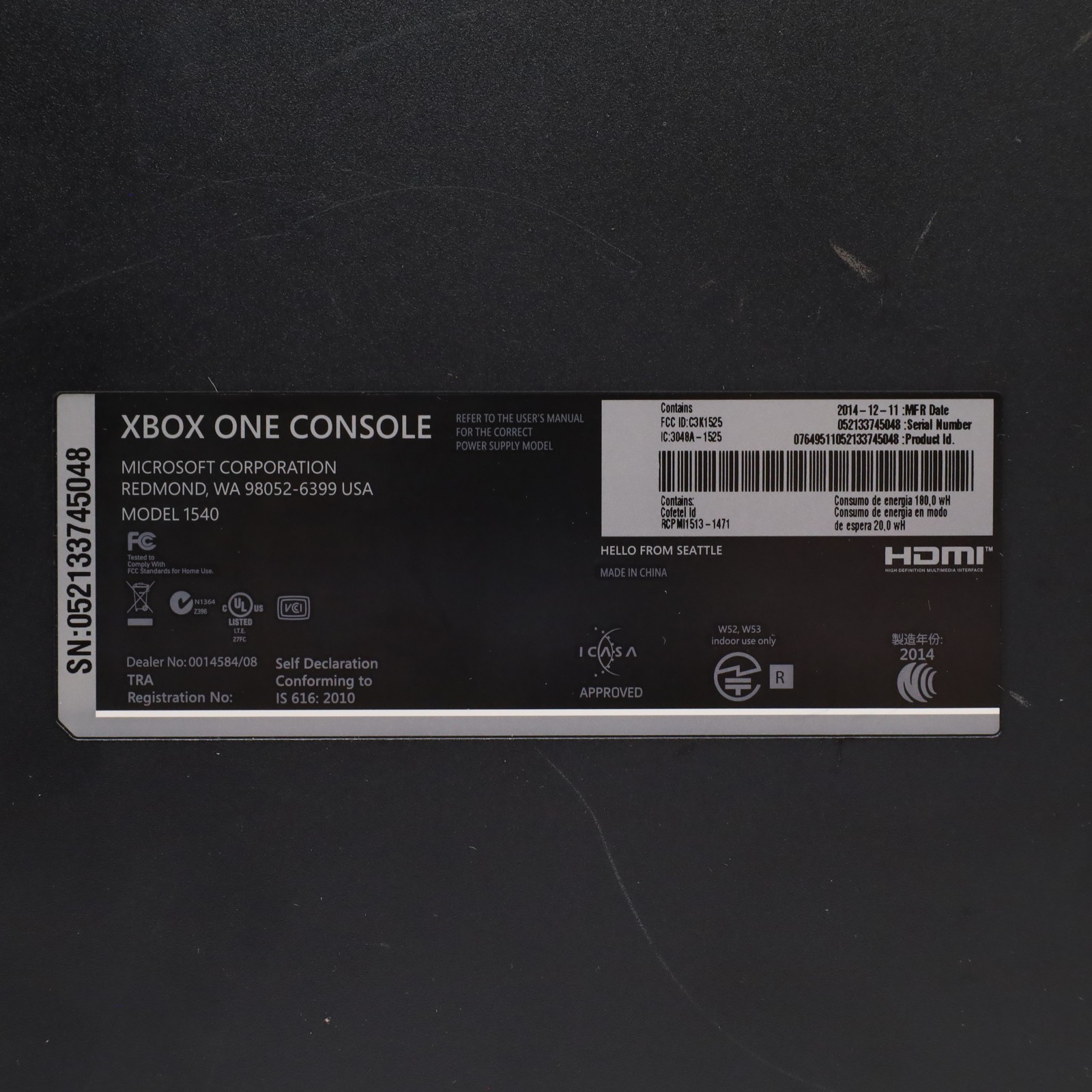 Microsoft Xbox One 1540 500GB Video Game Console – Black (5798)