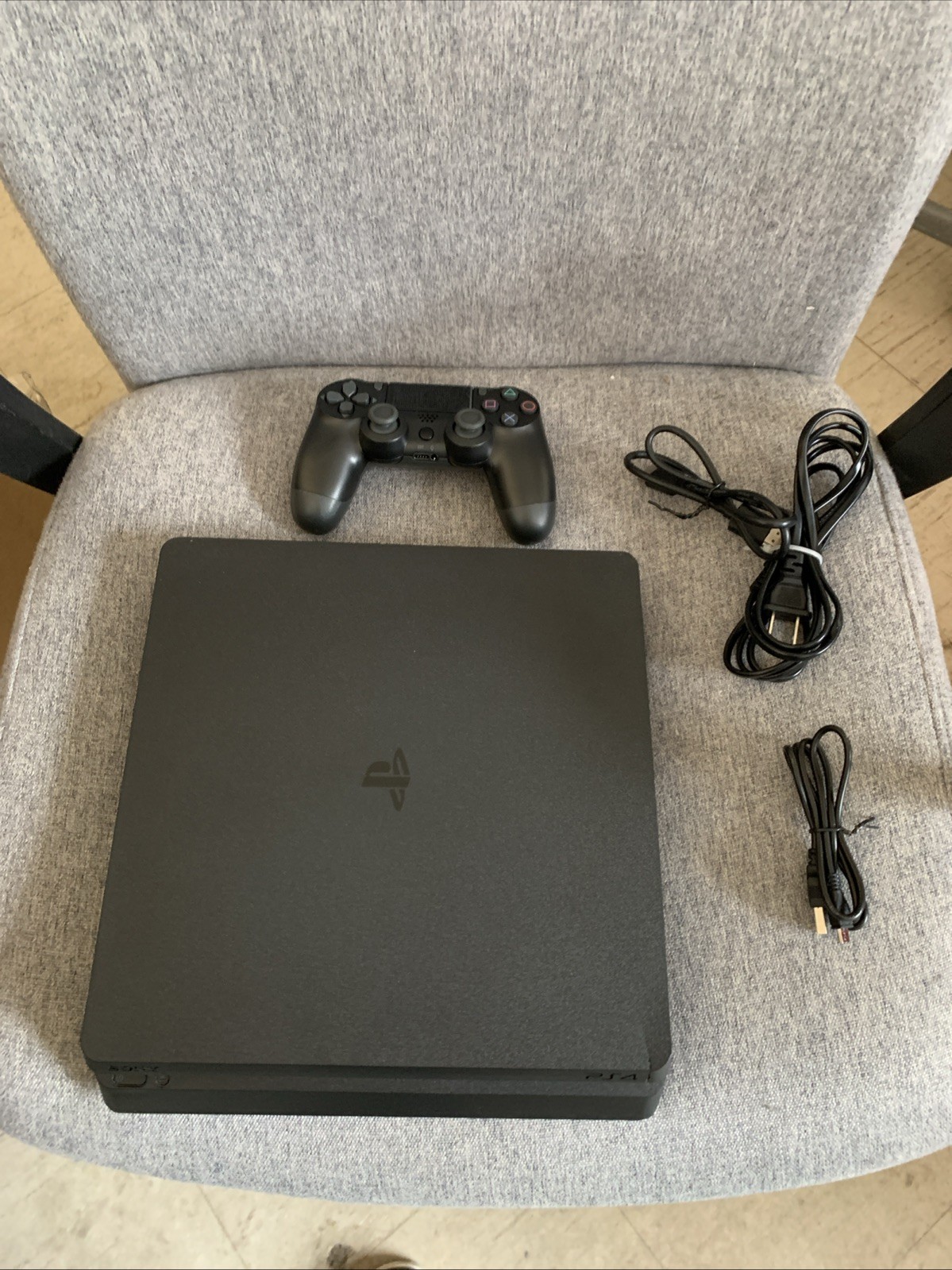 Sony PlayStation 4 Slim 500GB Gaming Console with Controller – Black