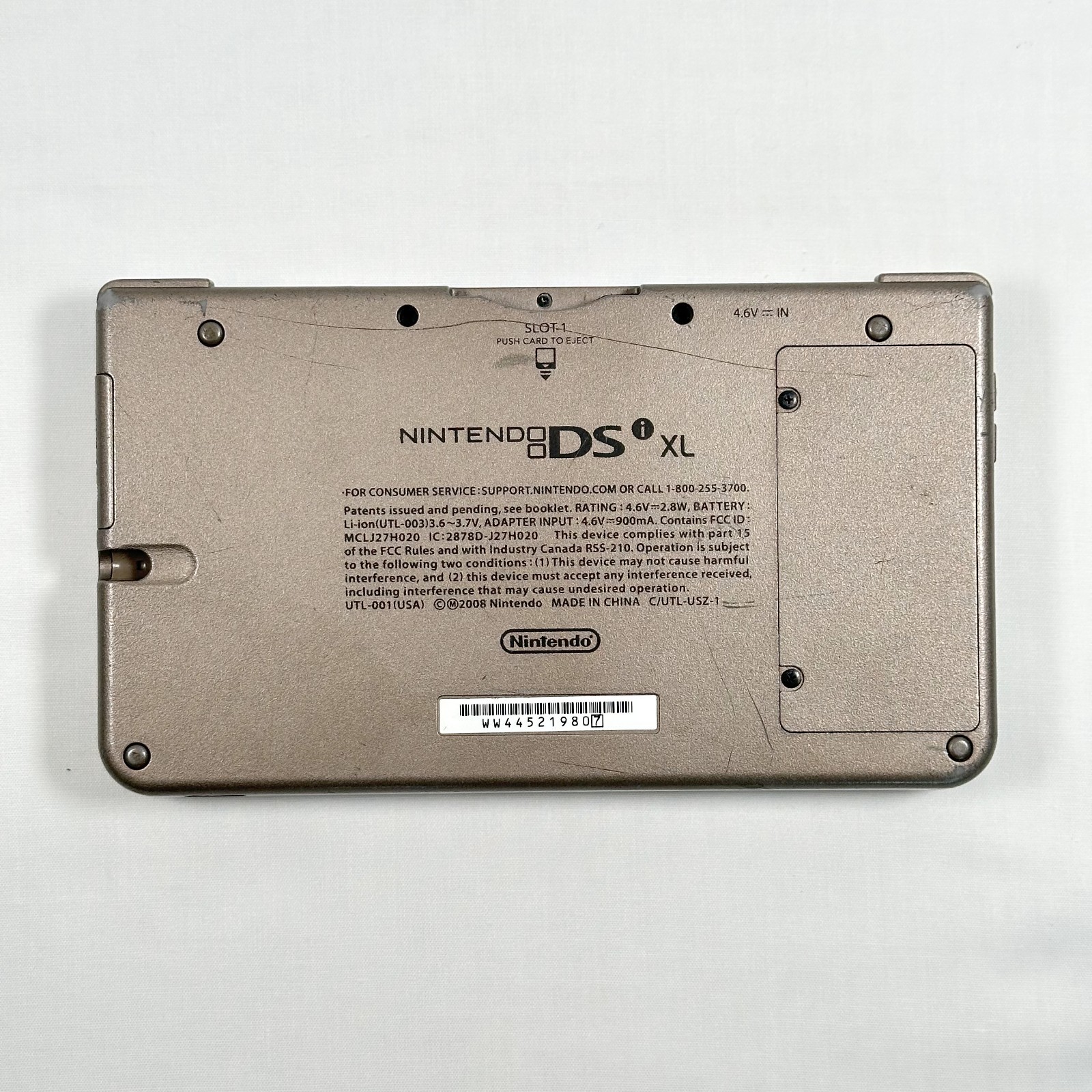 Nintendo DSi XL Bronze Handheld Console – NO STYLUS & NO BATTERY – TESTED