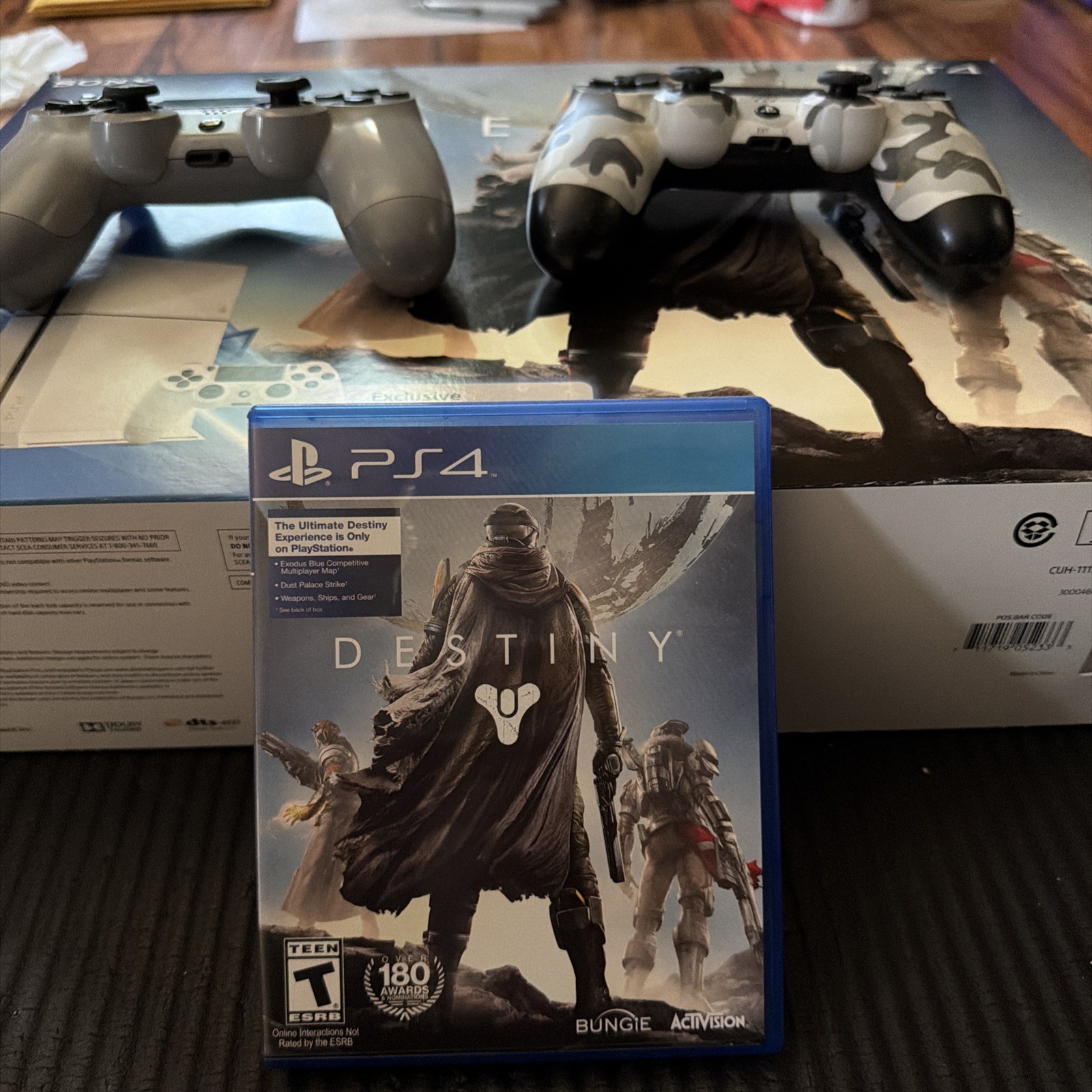 PS4 Glacier White Destiny Edition Bundle – 2TB UPGRADE – 3 Controllers