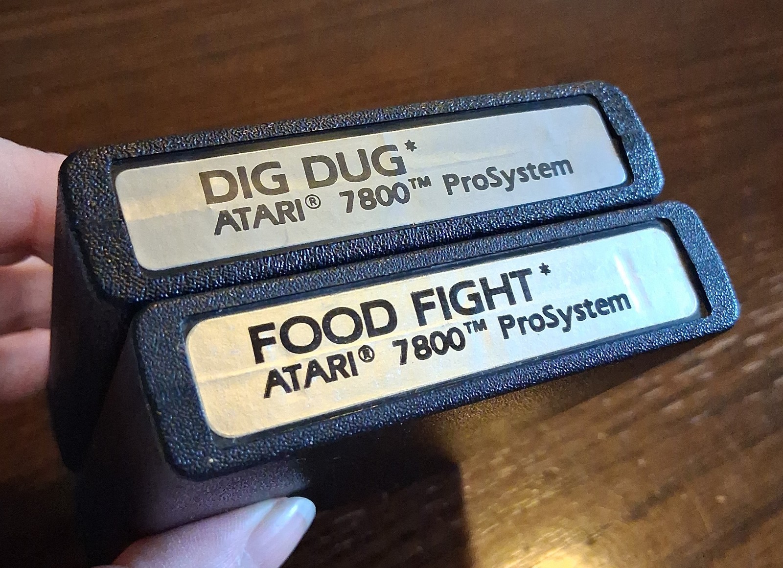 Atari 7800 Console + DigDug & Food Fight Tested SEE PICS/DESCRIPTION