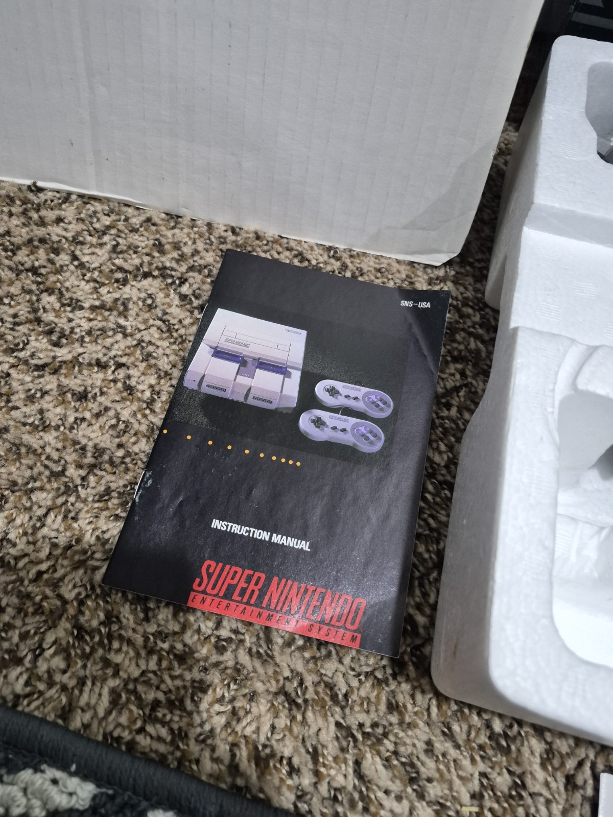 Super Nintendo SNES Console MARIO WORLD SET CIB Complete Box NICE SHAPE!