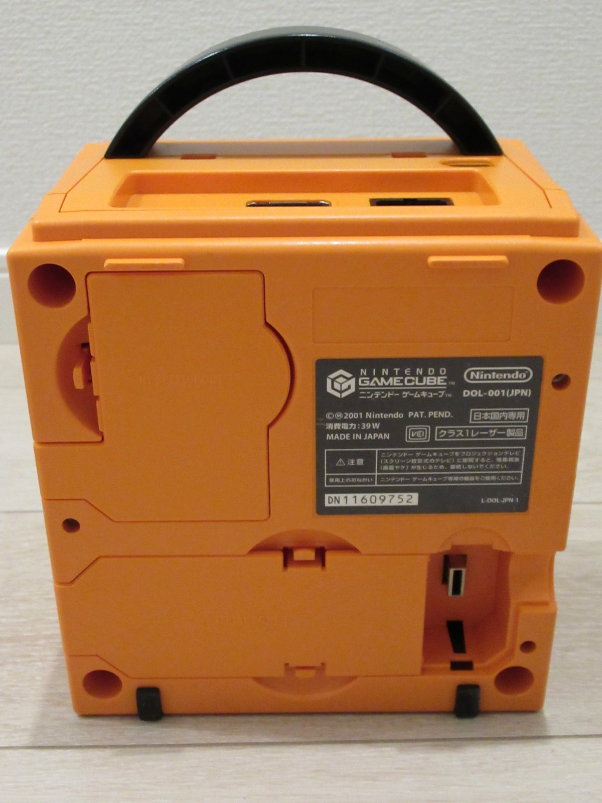 Nintendo GameCube DOL-001 Orange Console Japan Blue Controller AC Adapter Tested