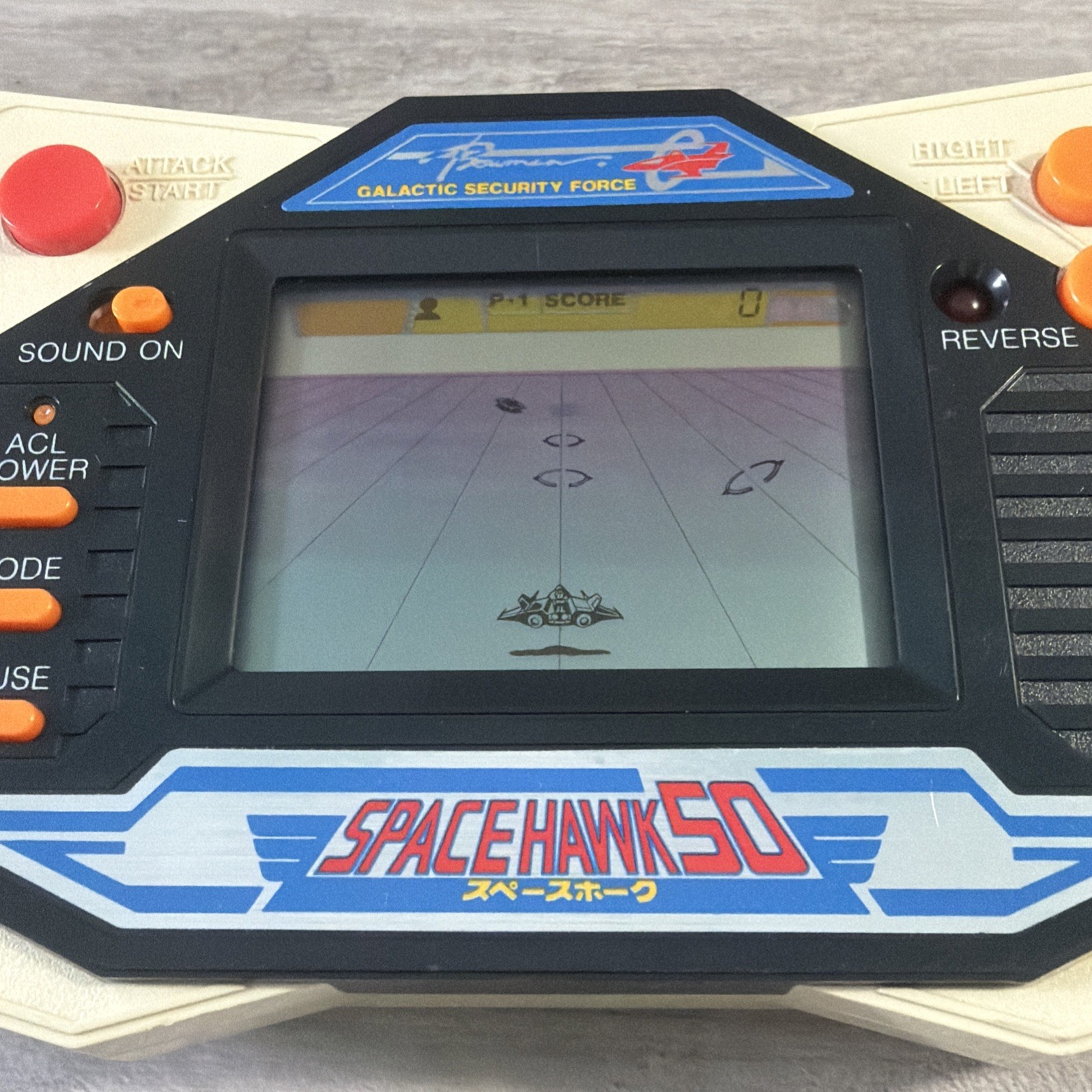 Space Hawk 50 Bandai 1985 RARE Vintage Handheld Game Tested and Working