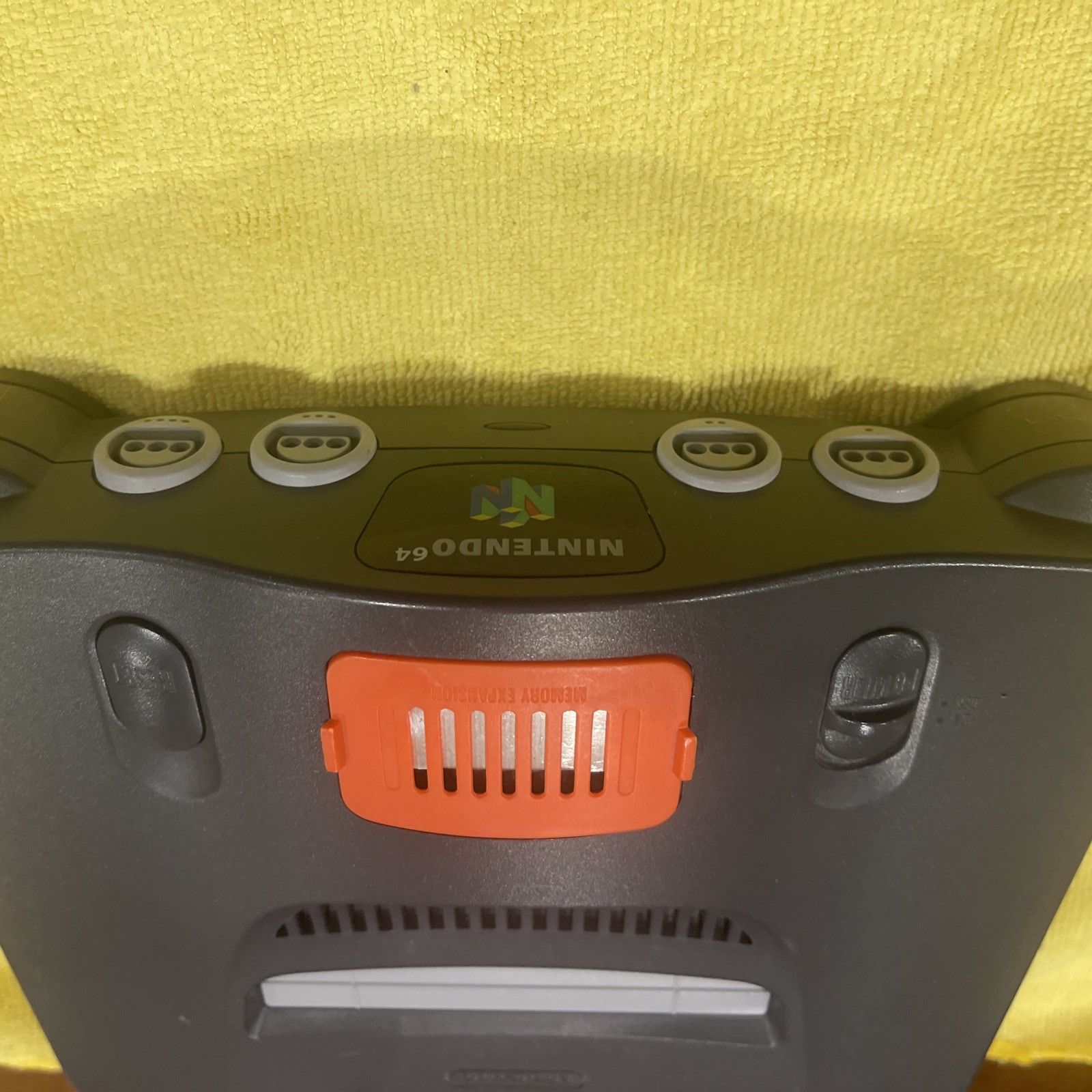Nintendo 64 Console Bundle w/2 OEM Controllers Gray & Atomic Purple Clean Tested