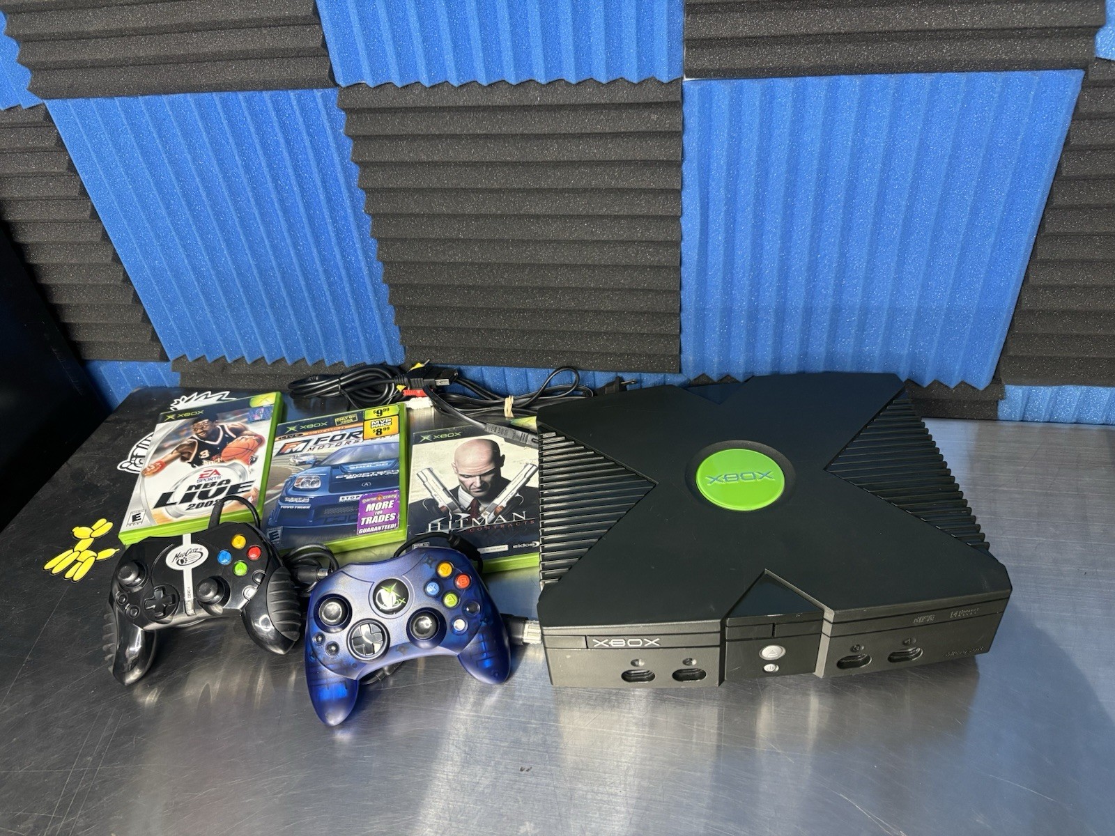 Original Microsoft Xbox Console Plus Controllers and Games