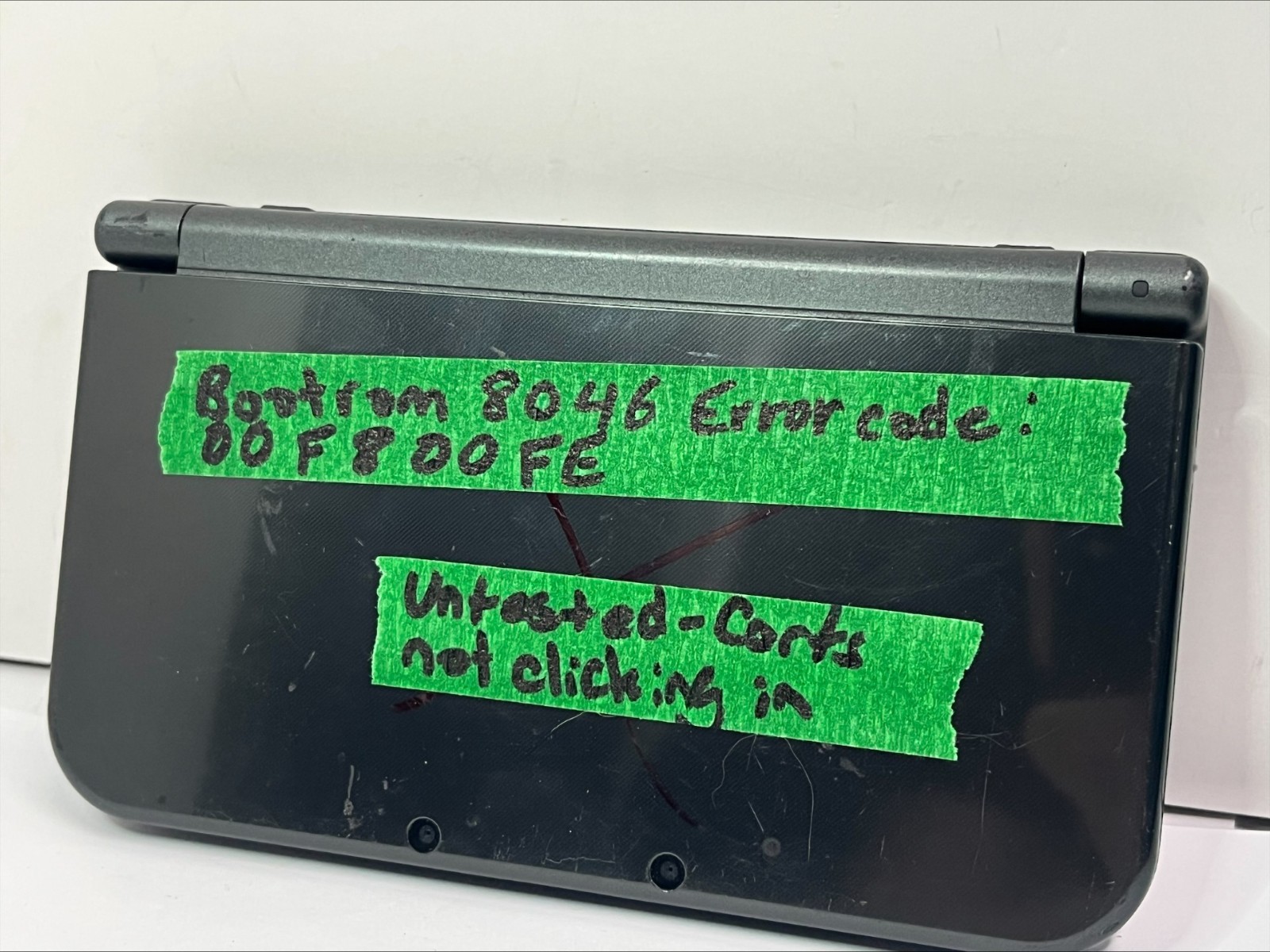 FOR PARTS! «New» Nintendo 3DS XL – Grey – Boot Issue – Error code! (B396)