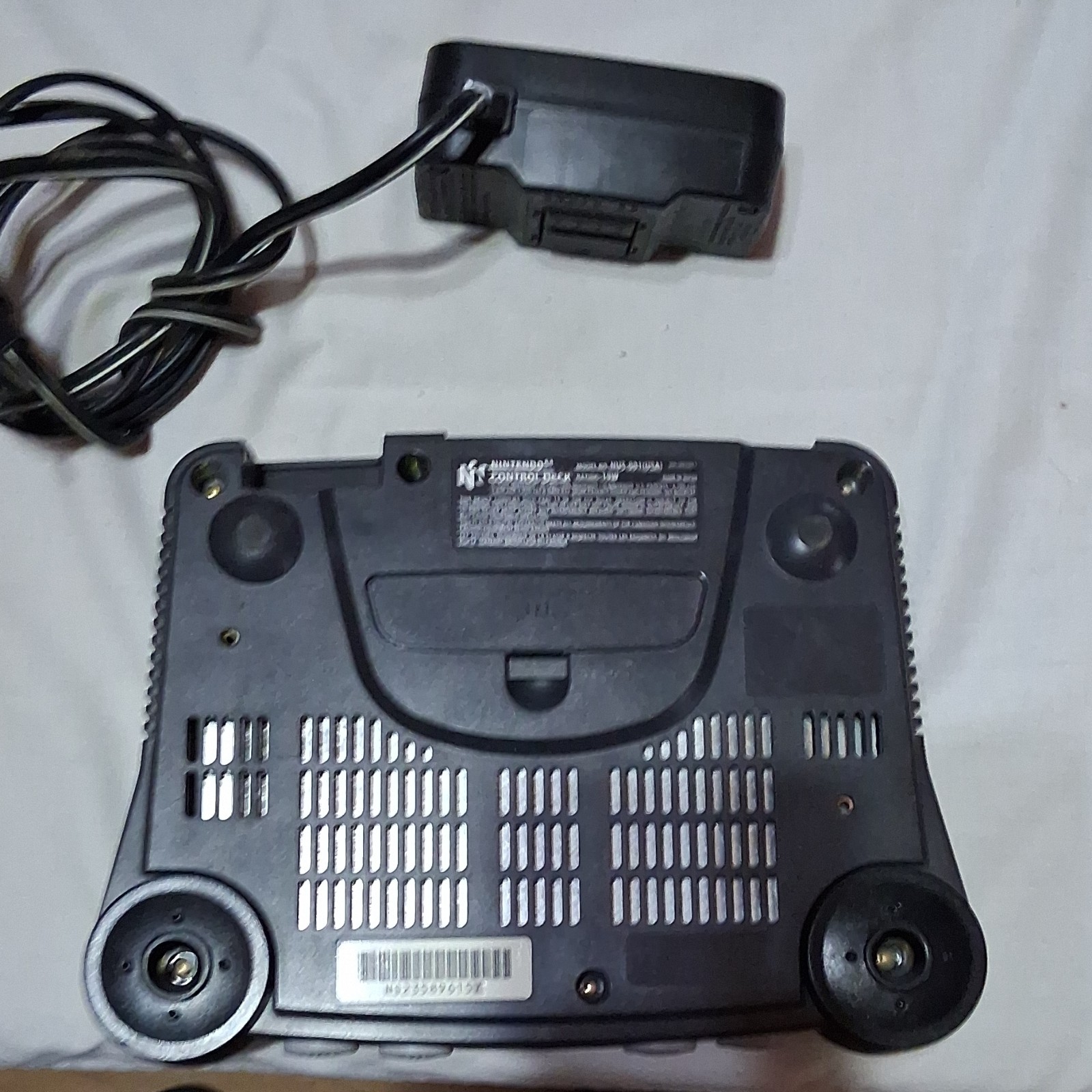 Nintendo 64 Gray Console NUS-001 Component RCA Multiplayer NTSC w/ Power Adapter