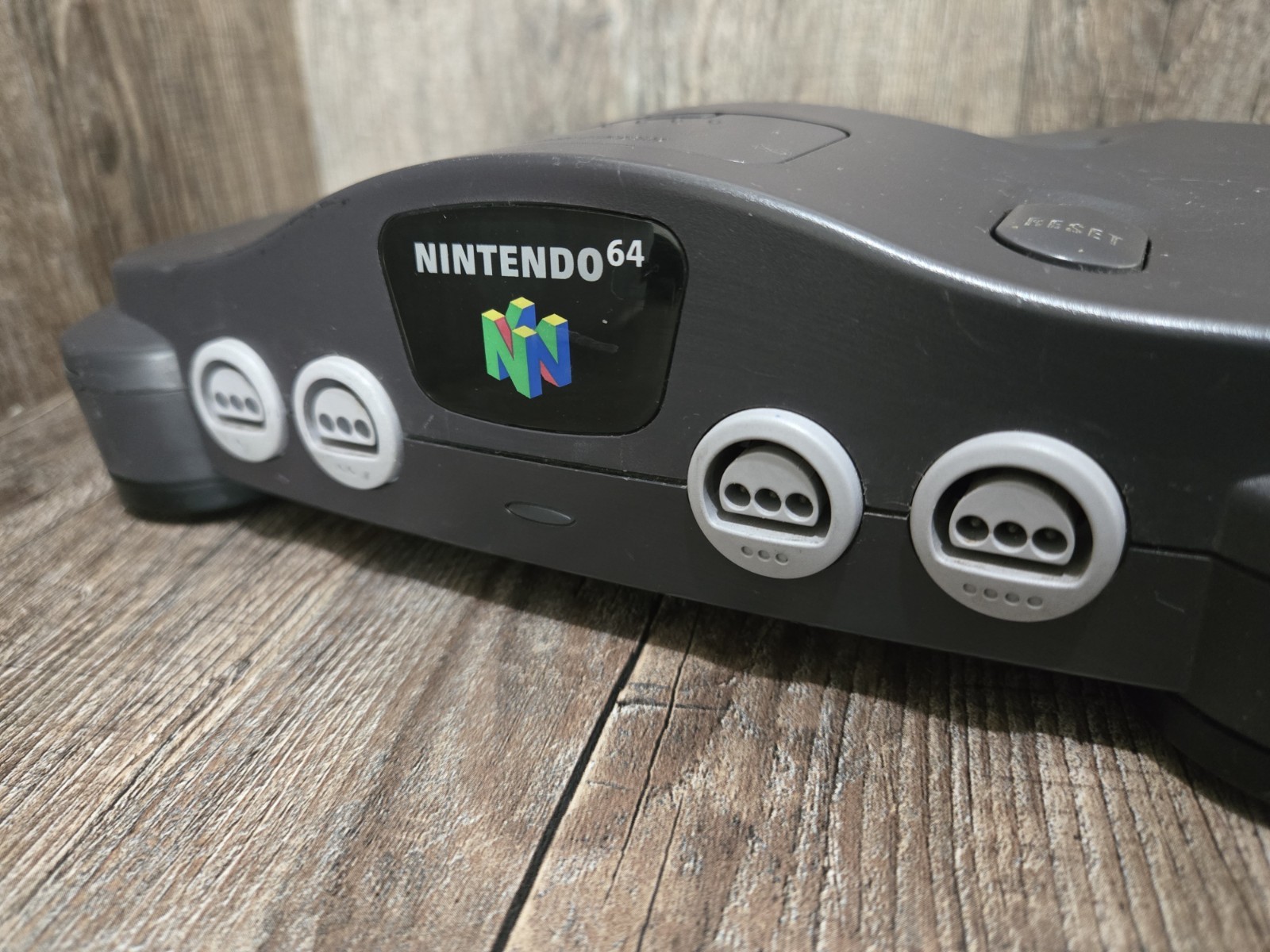 Nintendo 64 Console ONLY – NUS-001 (USA) – Charcoal + Jumper Pak