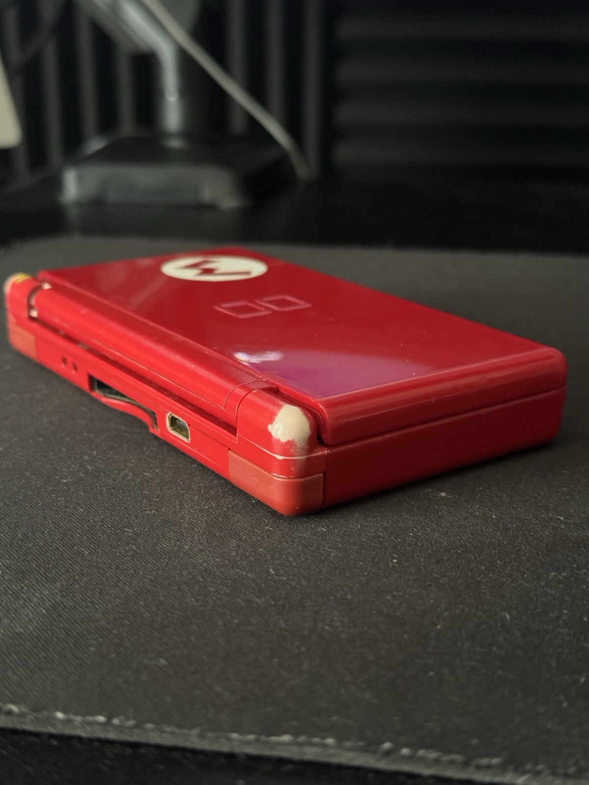 Nintendo DS Lite Mario Edition Red Console for Parts or Repair (READ DESC)