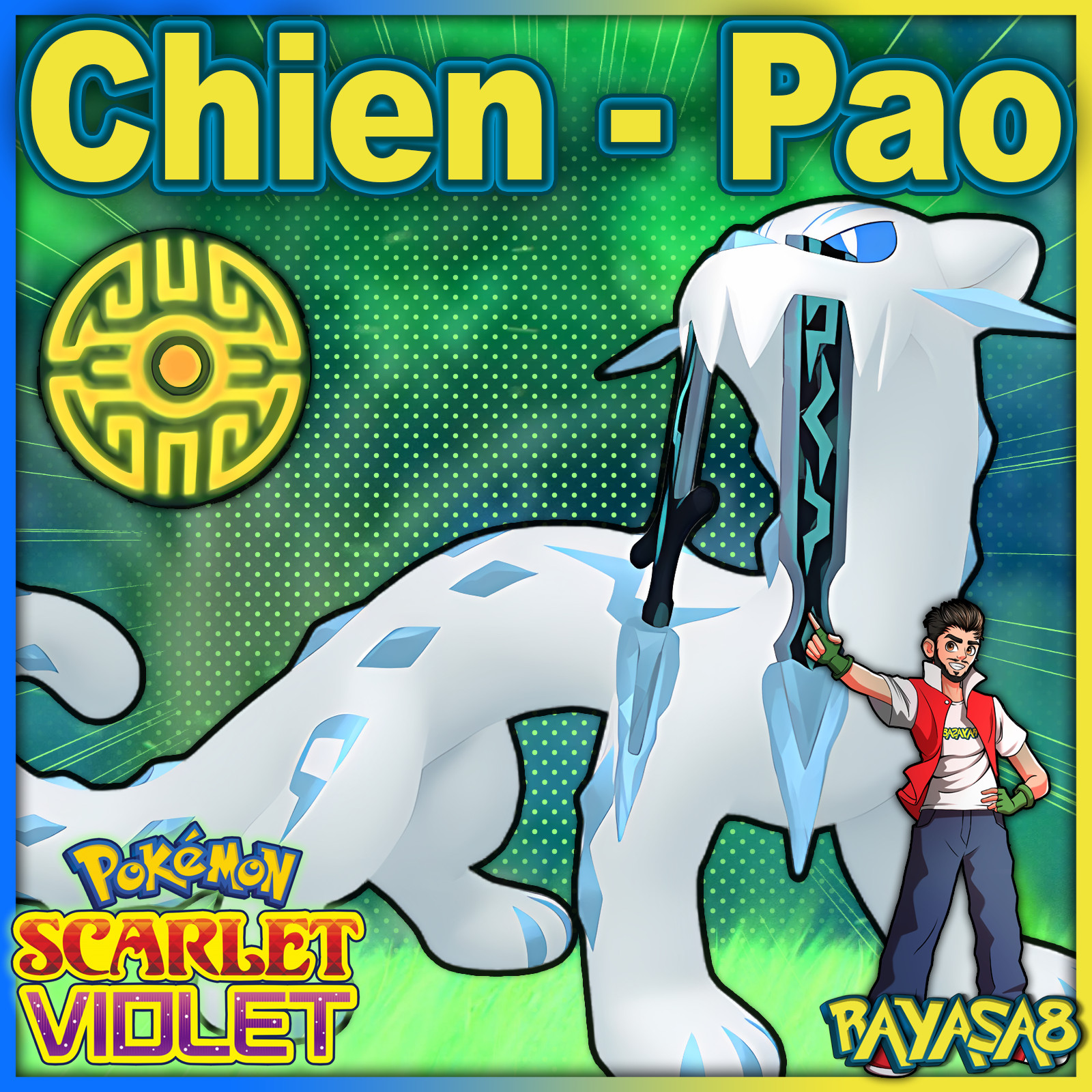 Pokemon Violet Scarlet ⚡Chien-Pao⚡ Legendary 6IV EV Trained Best Stats Home