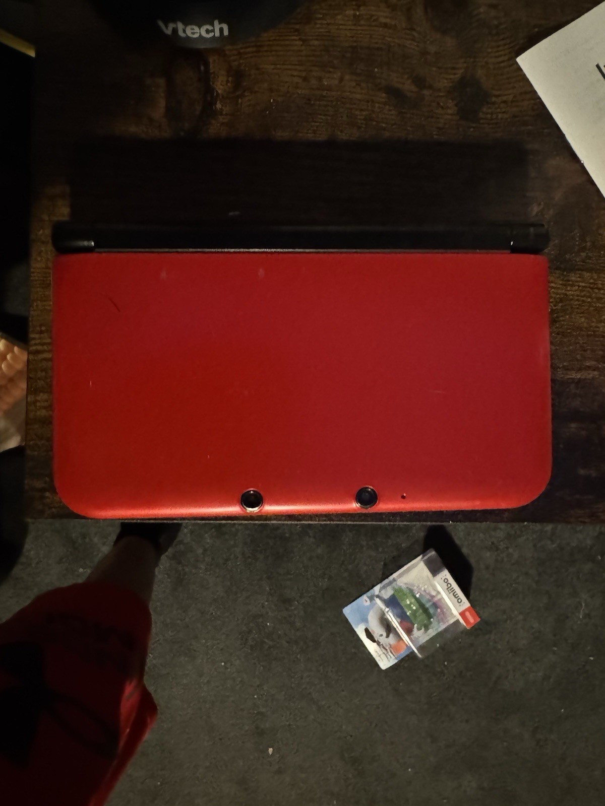 LUMA Nintendo 3DS XL SPR-001(USA) Red/Black read description