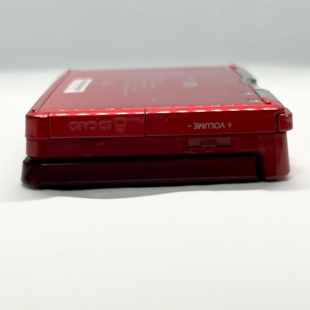 Nintendo 3DS Flare Red with compatible charger and SD card, confiRMed working.