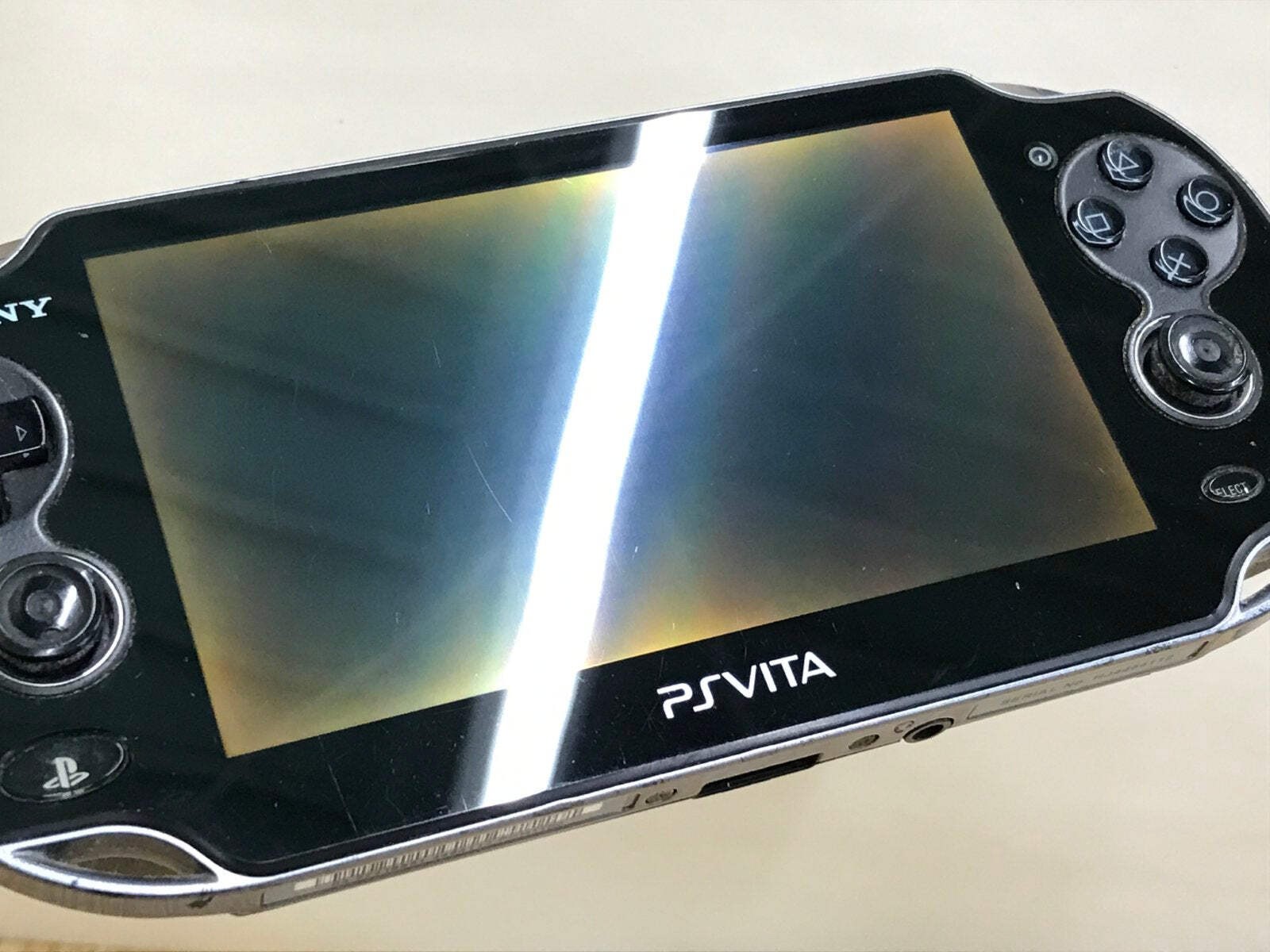 PS Vita PCH-1000 CRYSTAL BLACK Console Japan – With Defects GE1737