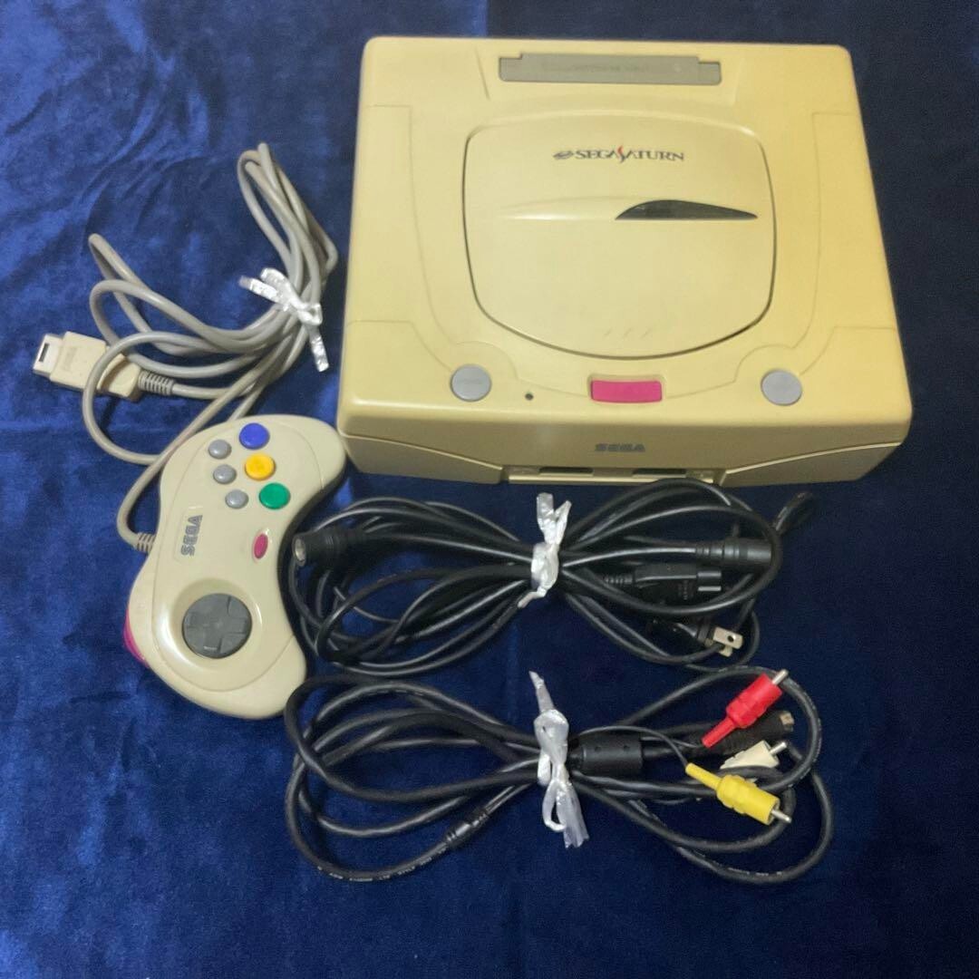 Sega Saturn Console White HST-3220 Tested Working Japanese Version