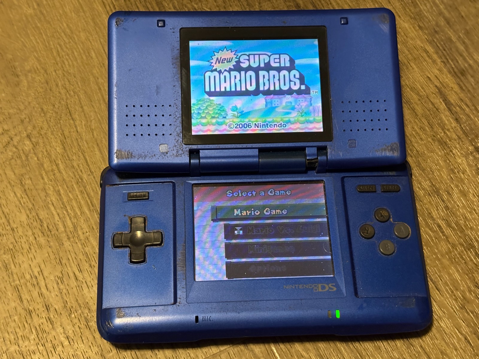 Nintendo DS Original Cobalt Blue Handheld Console System Authentic