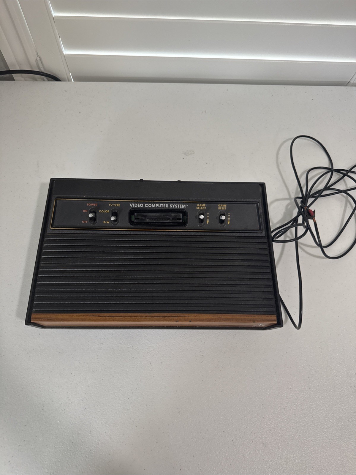 Atari 2600 Console CX2600 Wood Grain UNTESTED