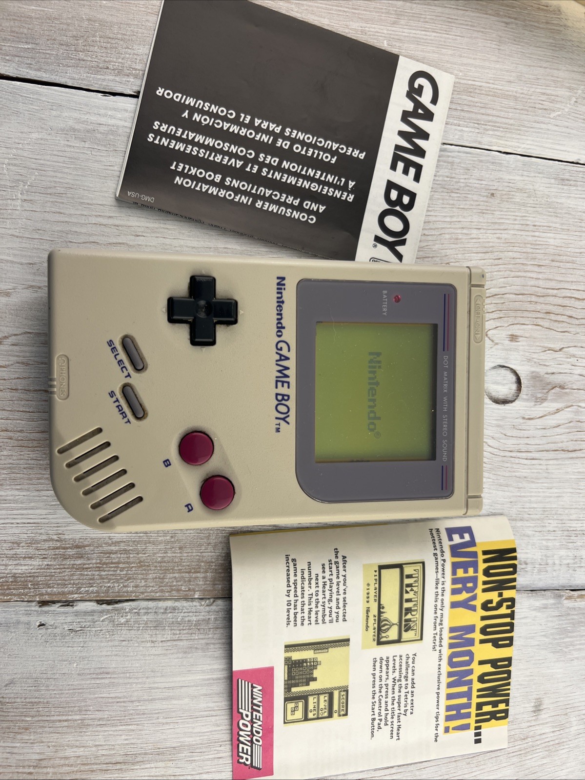 Original 1989 Nintendo Game Boy DMG-01 – Good Condition – Read