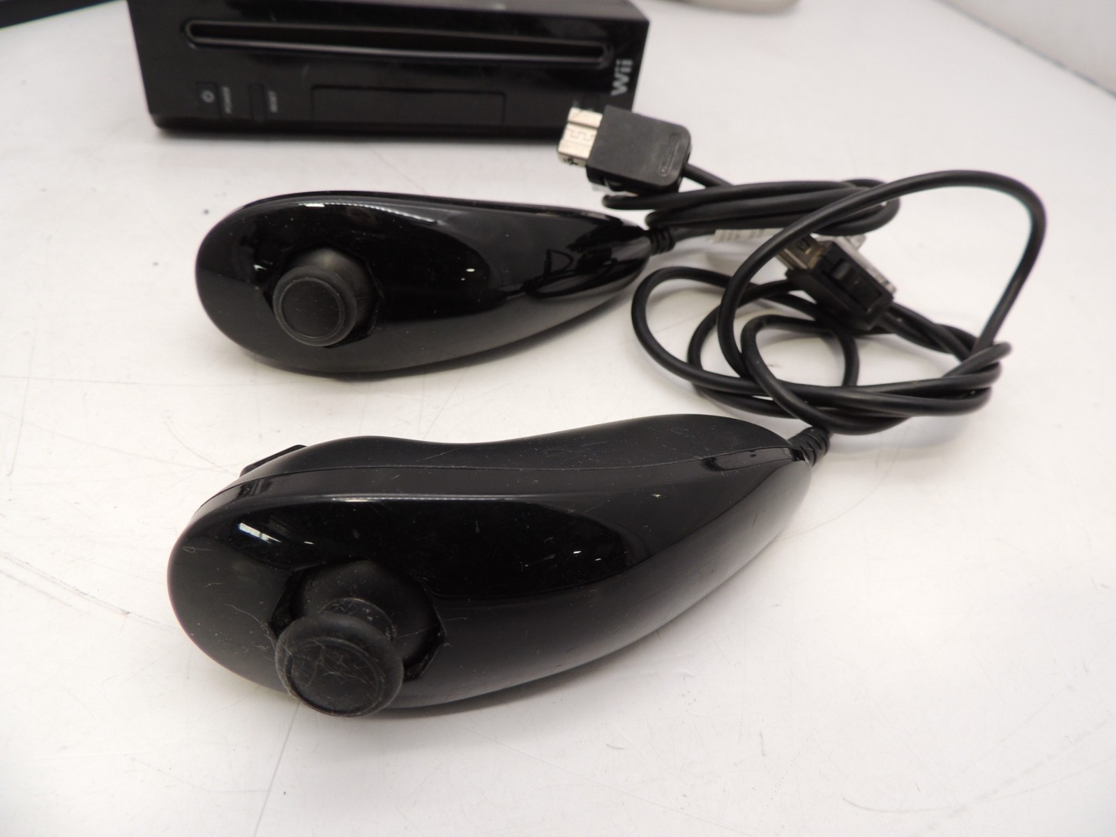 Nintendo Wii RVL-001 USA Black Game Console Bundle Tested