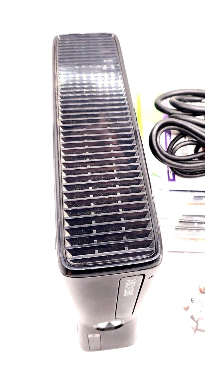Microsoft Xbox 360 S Console – Black (1439) 250GB Drive & 34 Games SYSTEM WORKS