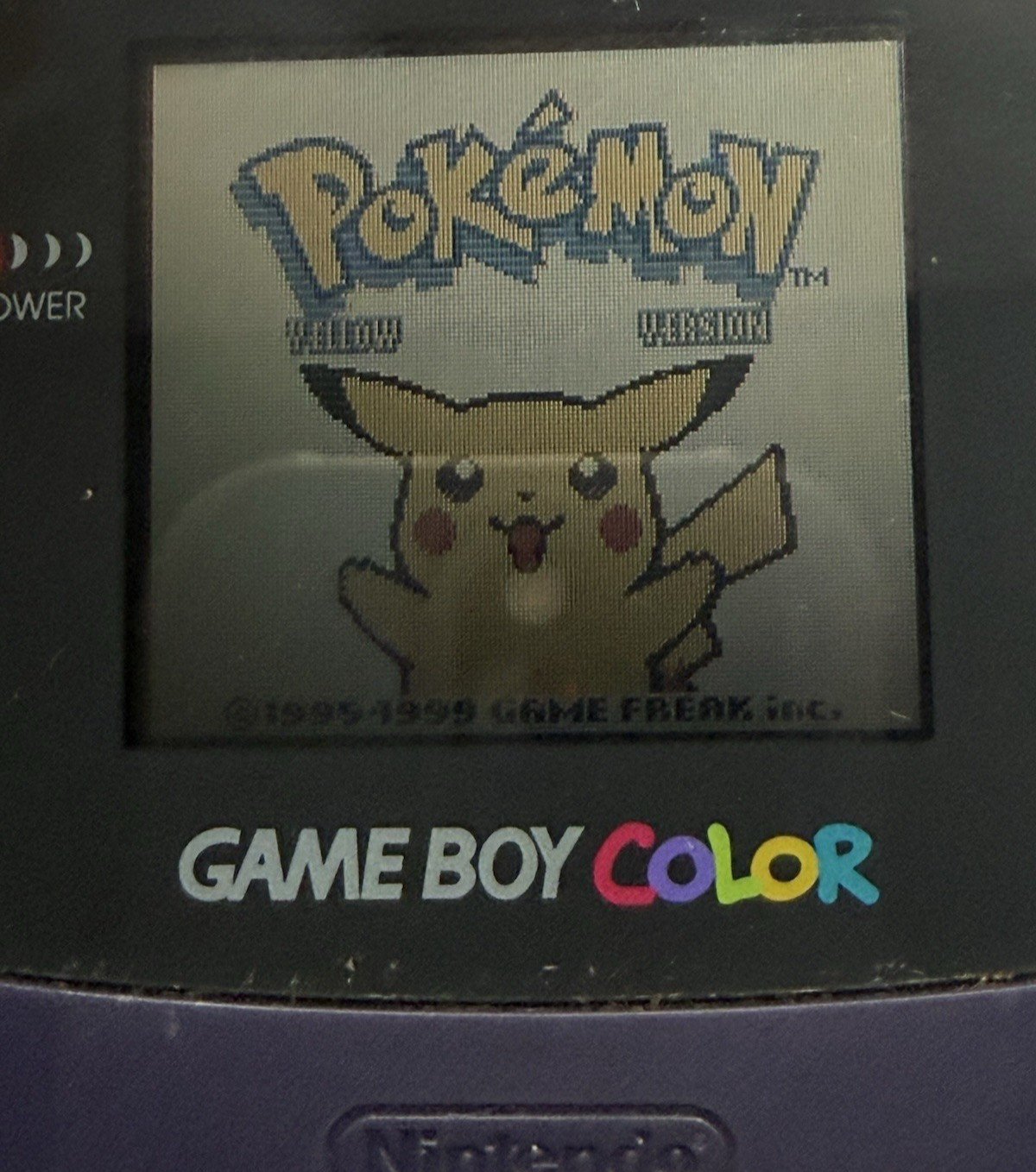 GameBoy Color Purple Grape Model CGB-001 & pokemon special pikachu, chrome cover