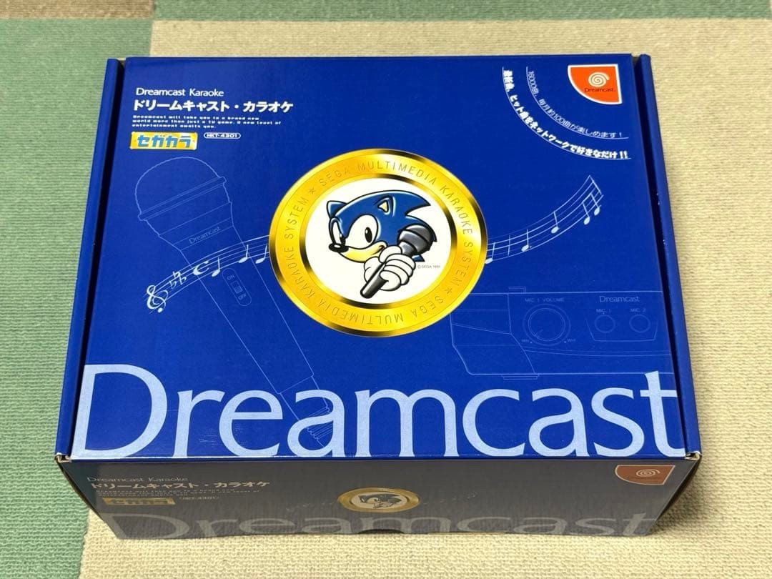 Sega Dreamcast Karaoke SEGAKARA HKT-4301 Console Microphone Set Boxed Complete**