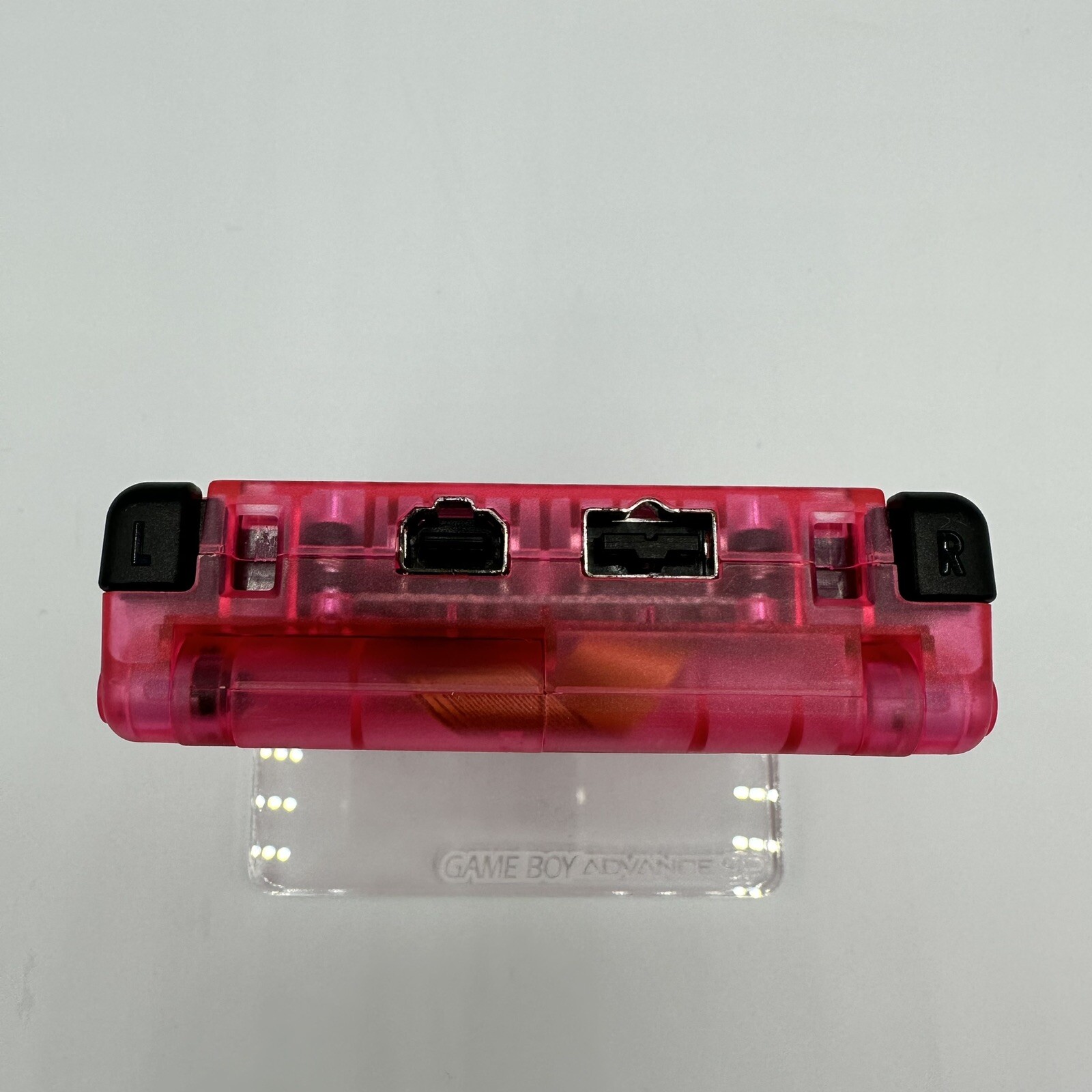 Gameboy Advance SP AGS-001 or IPS Neon Pink Glow *Glass Lens & New Battery*