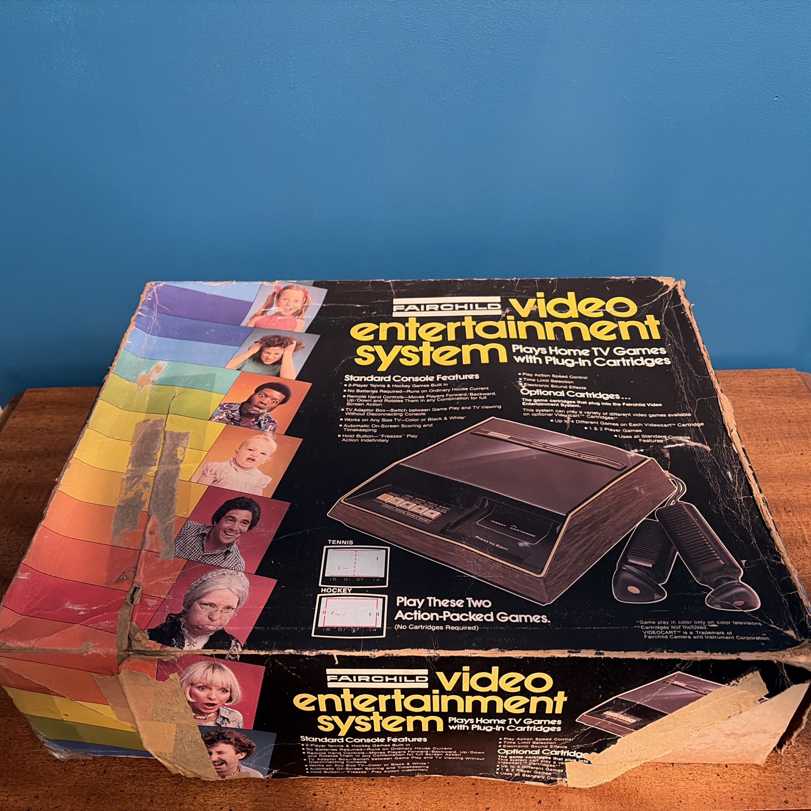 VTG Fairchild Channel F Video Entertainment System-15Cart Games Tested & Works