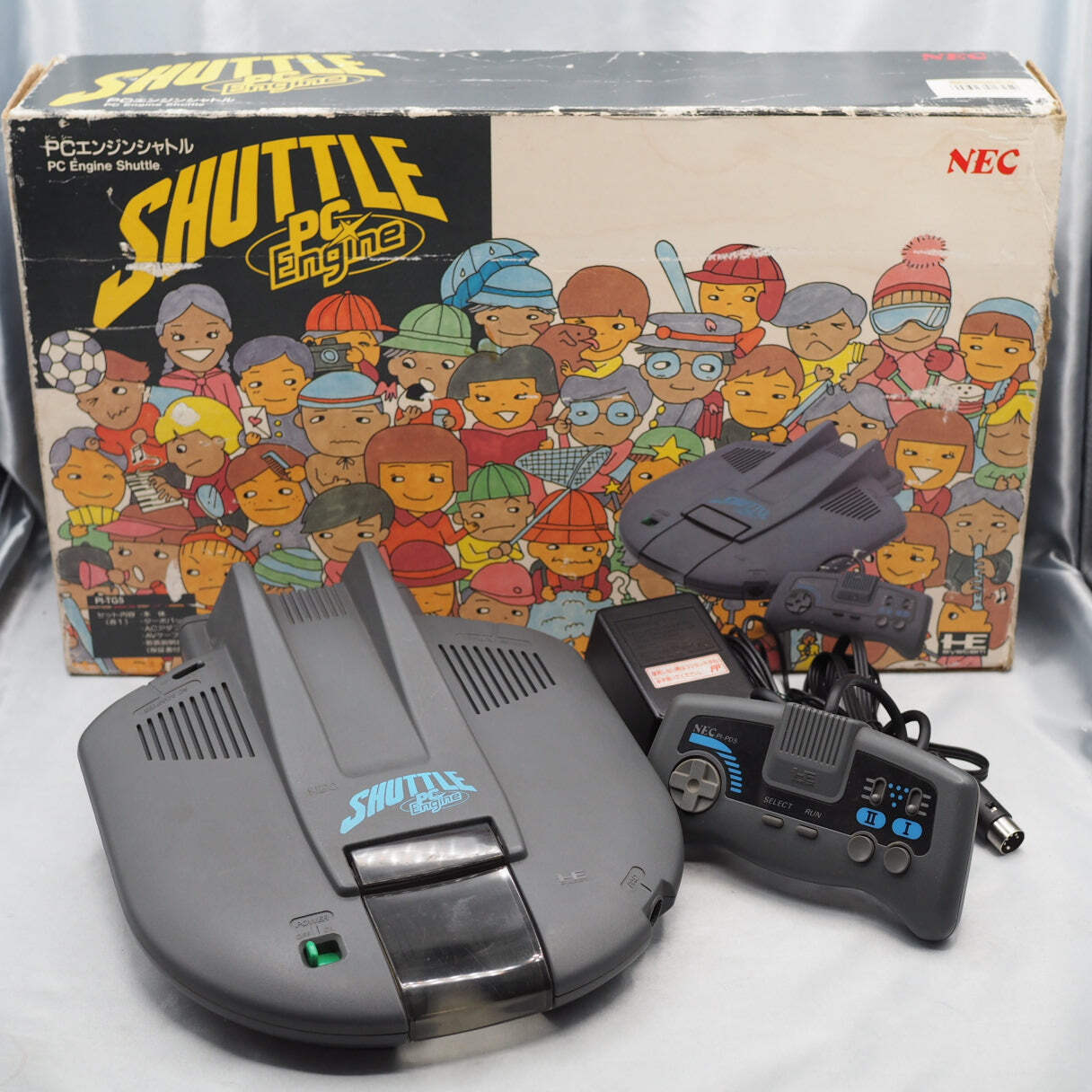 PC Engine SHUTTLE Console system PI-TG2 Boxed Tested Working NEC PCE HuCARD