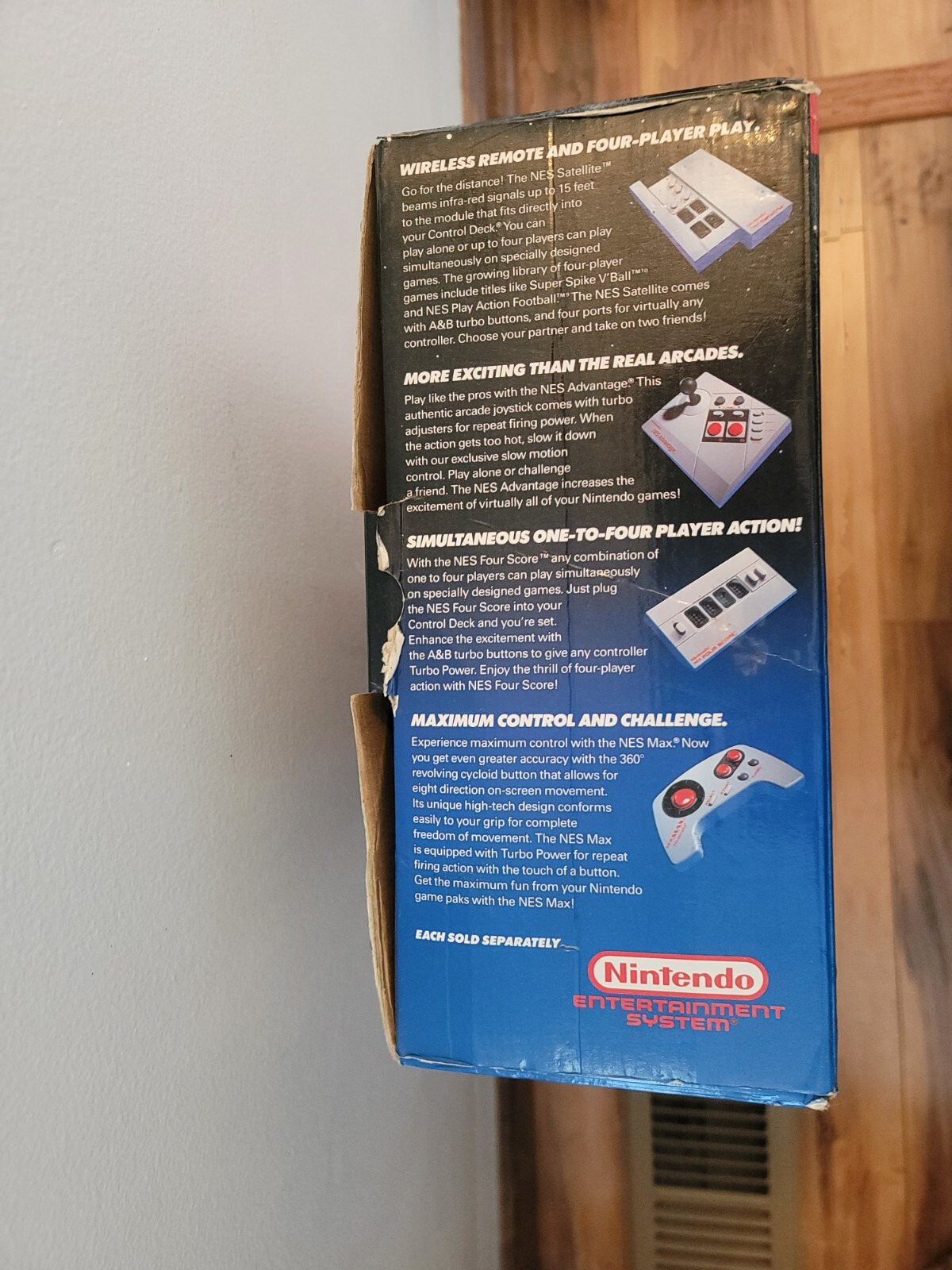 Nintendo NES System Console Action Set Blue Box CIB Complete In Box 5 Tested
