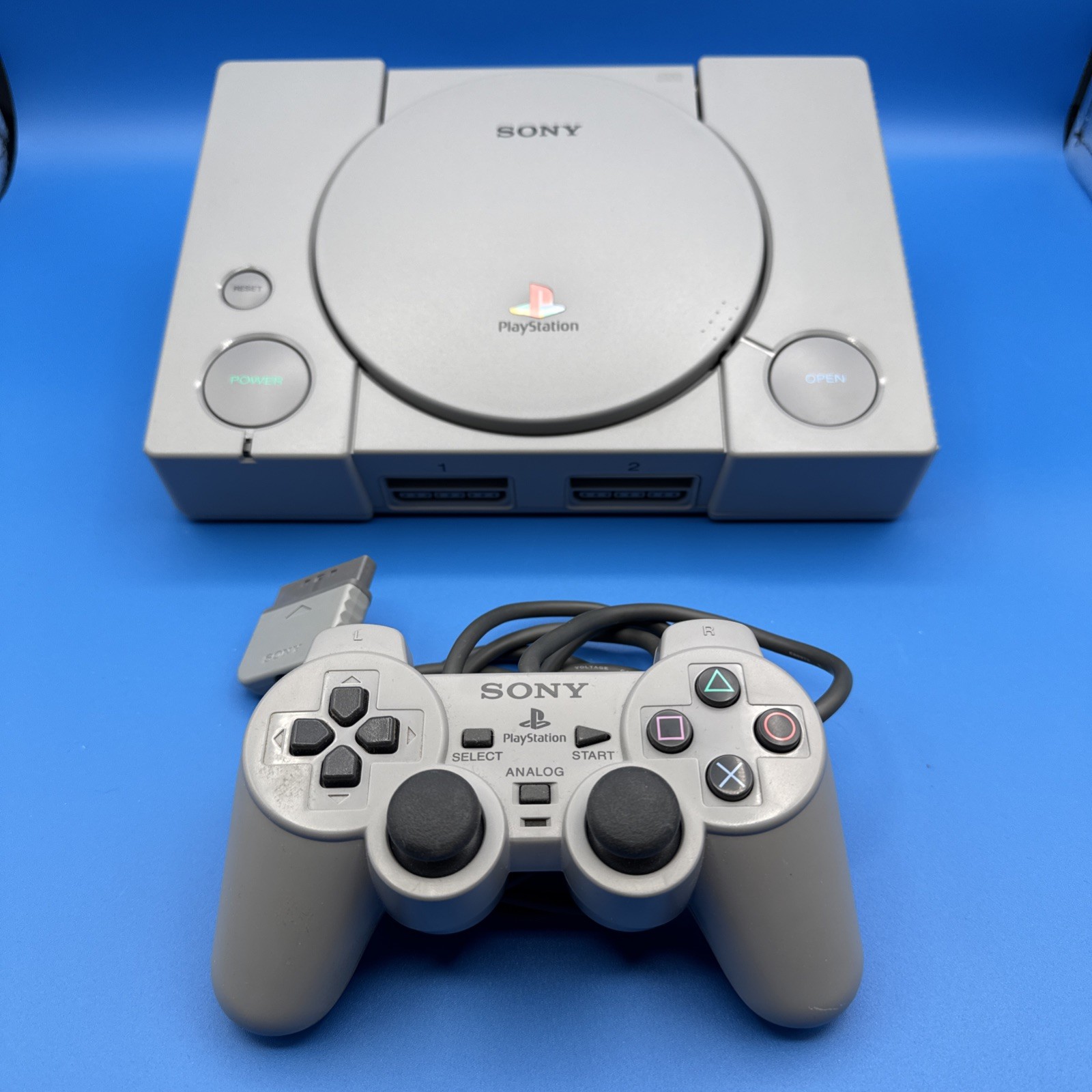 Sony PlayStation PS1 SCPH-7001 Bundle W/Demo Disk +8 Games, Xtra Controller, +