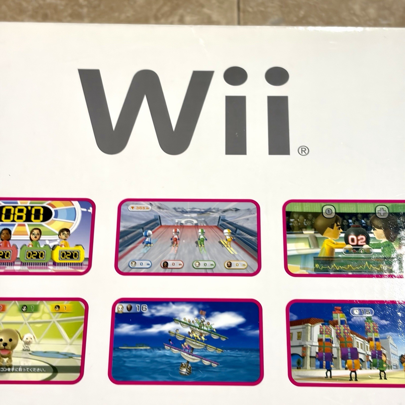 Nintendo Wii White Wii Party Console Bundle x2 Wii Remote Plus Japan PINK CIB
