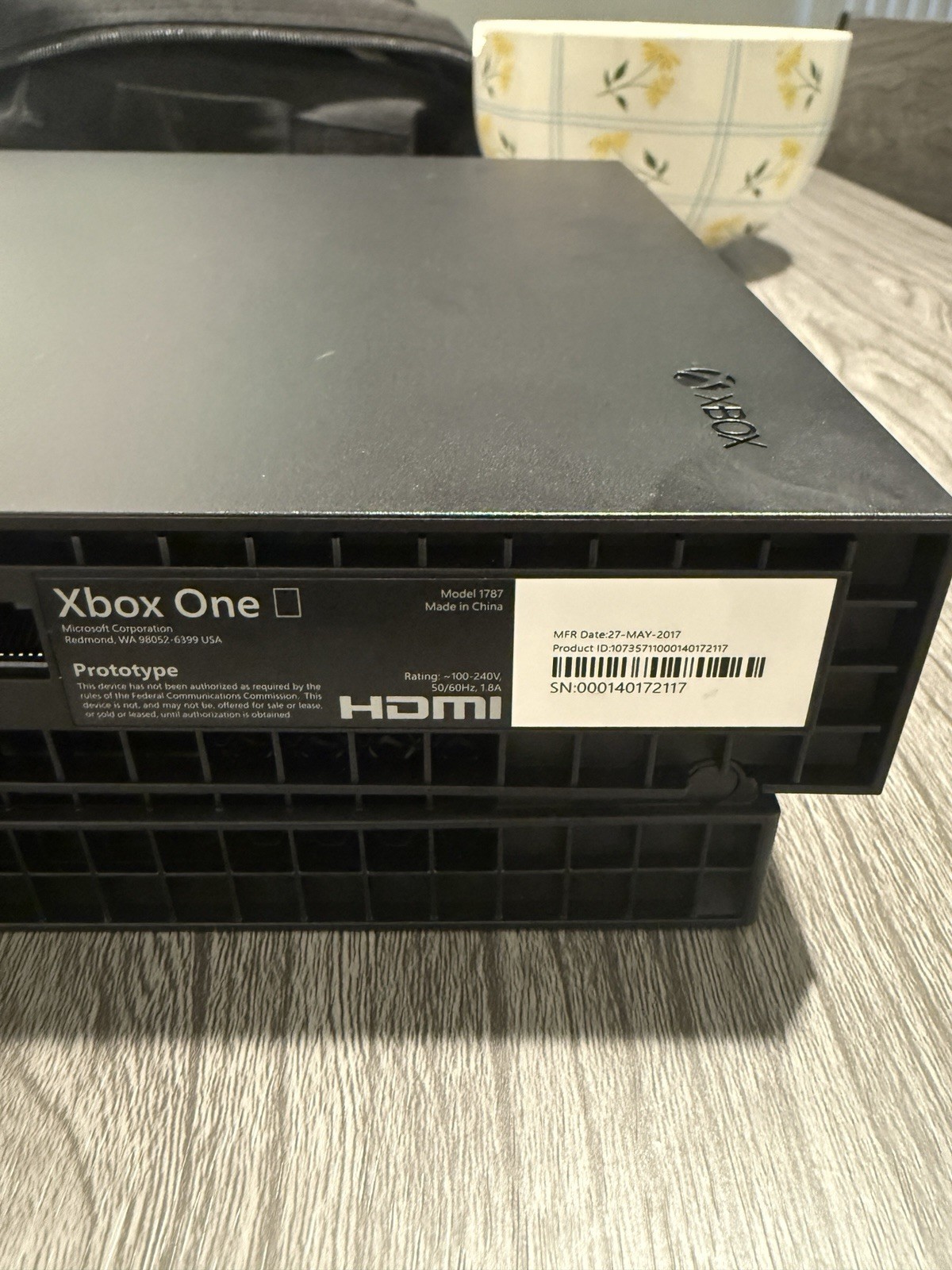 Microsoft Xbox One X 1787 Prototype Dummy Console *READ*