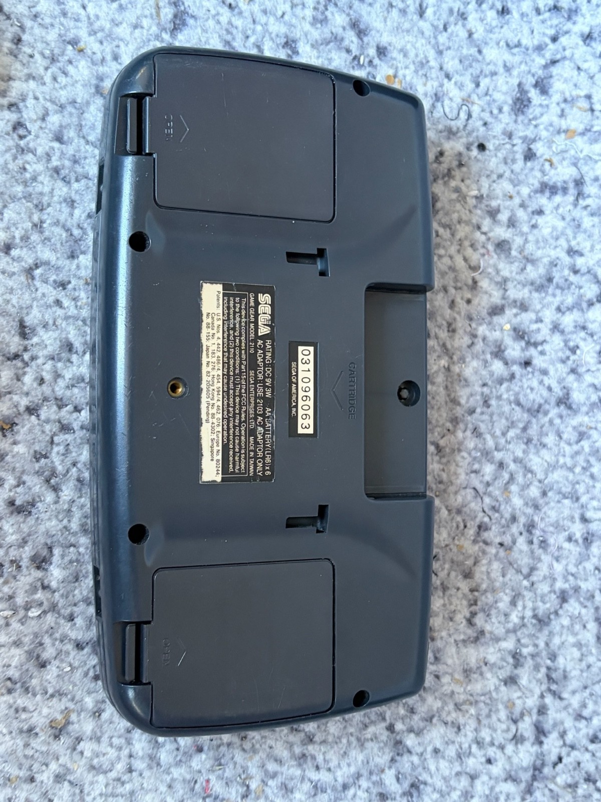 Sega Game Gear Console Rechargeable Battery Pack Carry Case Untested Bundle