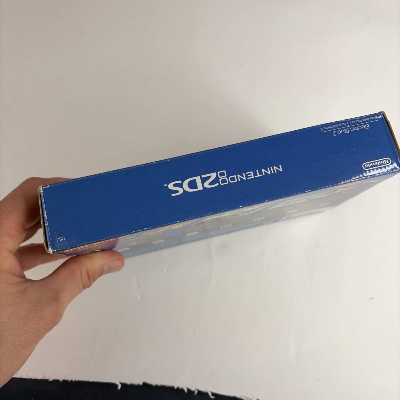 Nintendo 2DS Blue Black System In Original Box W/Charger Stylus US Model