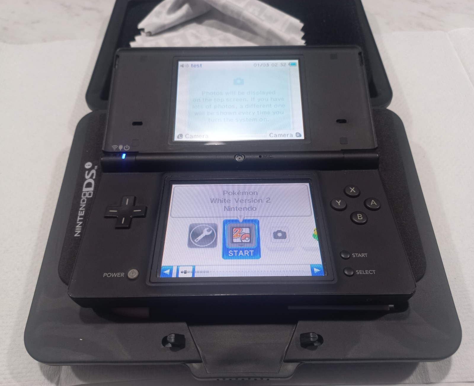 Nintendo DSI Pokemon Black Zekrom Edition with Hard Cover and Pokemon Black 2