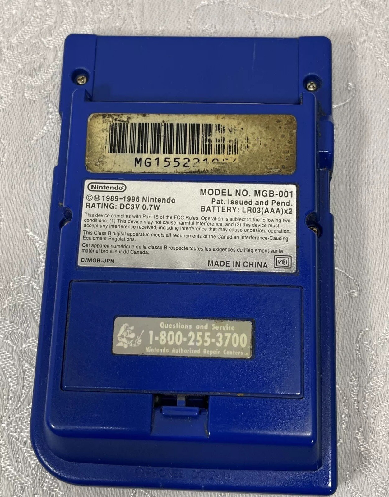 Nintendo Game Boy Pocket Blue MGB-001