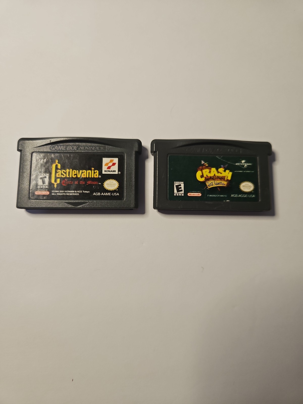 Nintendo Game Boy Advance SP AGS-001 Blue 8 Games Castlevainia Crash TMNT