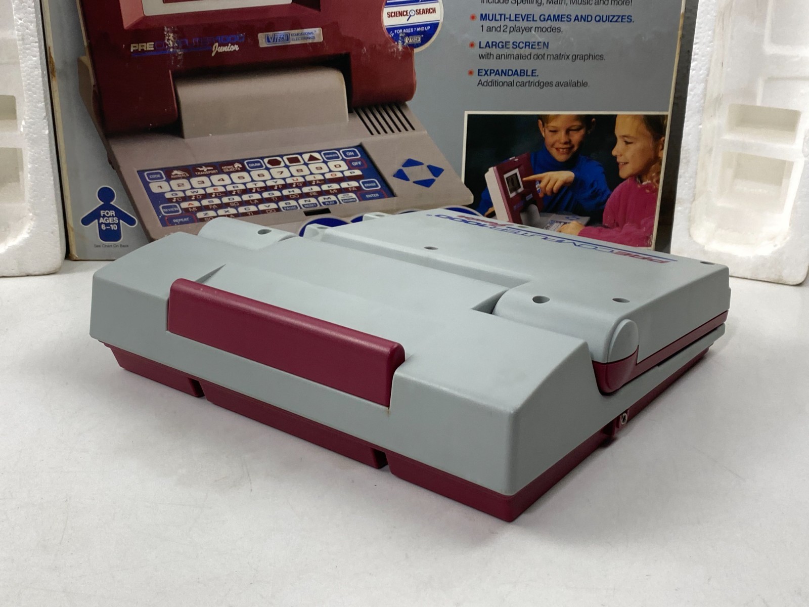 Vintage VTECH Pre Computer Junior 1000 Learning Educational Game 1990 NEW