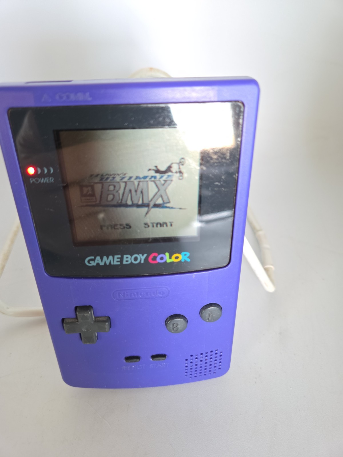 Parts Repair Nintendo Game Boy Color Grape Handheld System and Ultimate BMX Game