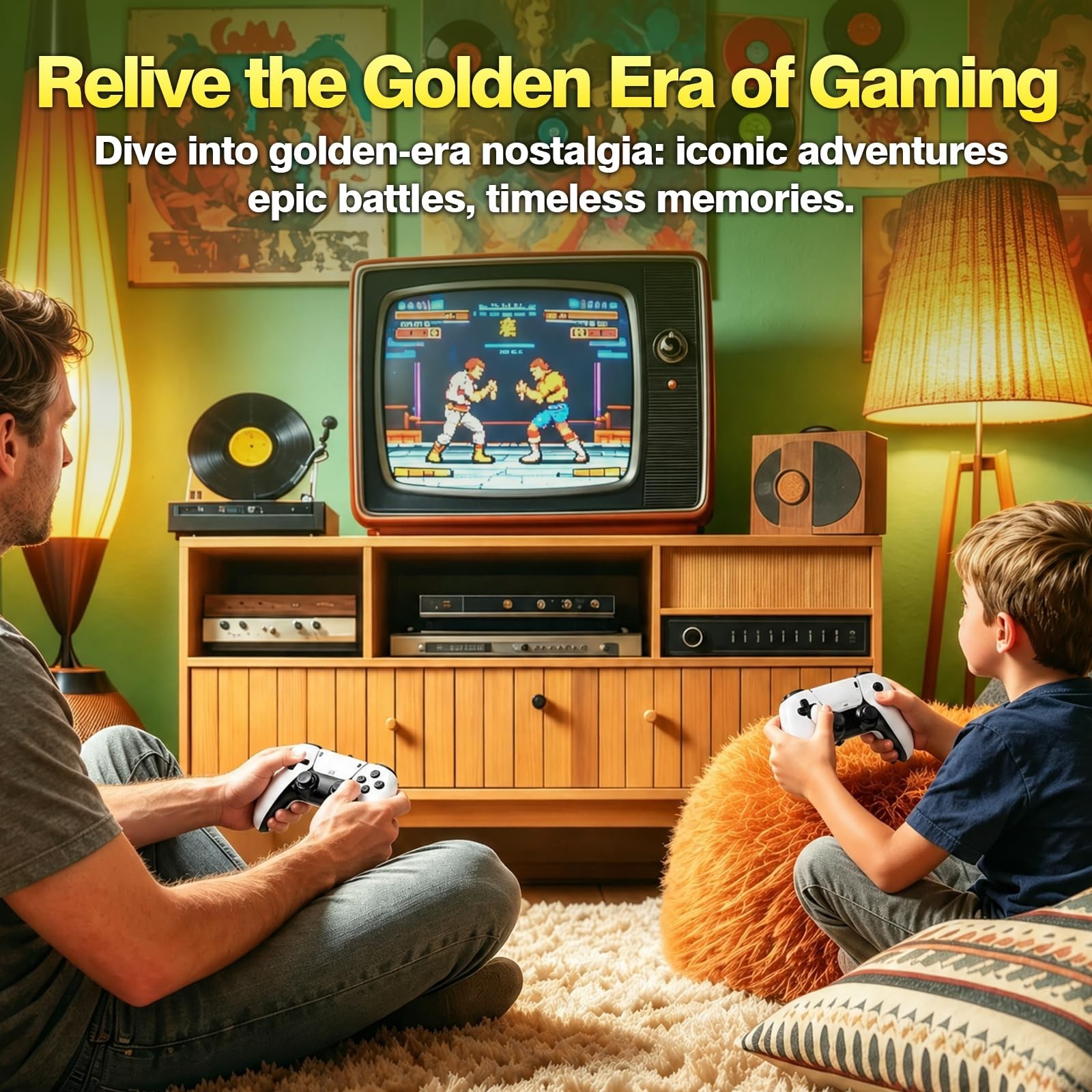 Retro Gaming Console – 20000 Classic Games, 23 Emulators, 4K HDMI, Wireless Cont