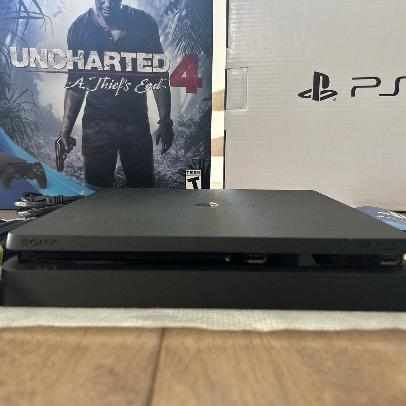 Sony PlayStation 4 Slim PS4 500GB Uncharted 4 A Thiefs End Console CUH-2015A