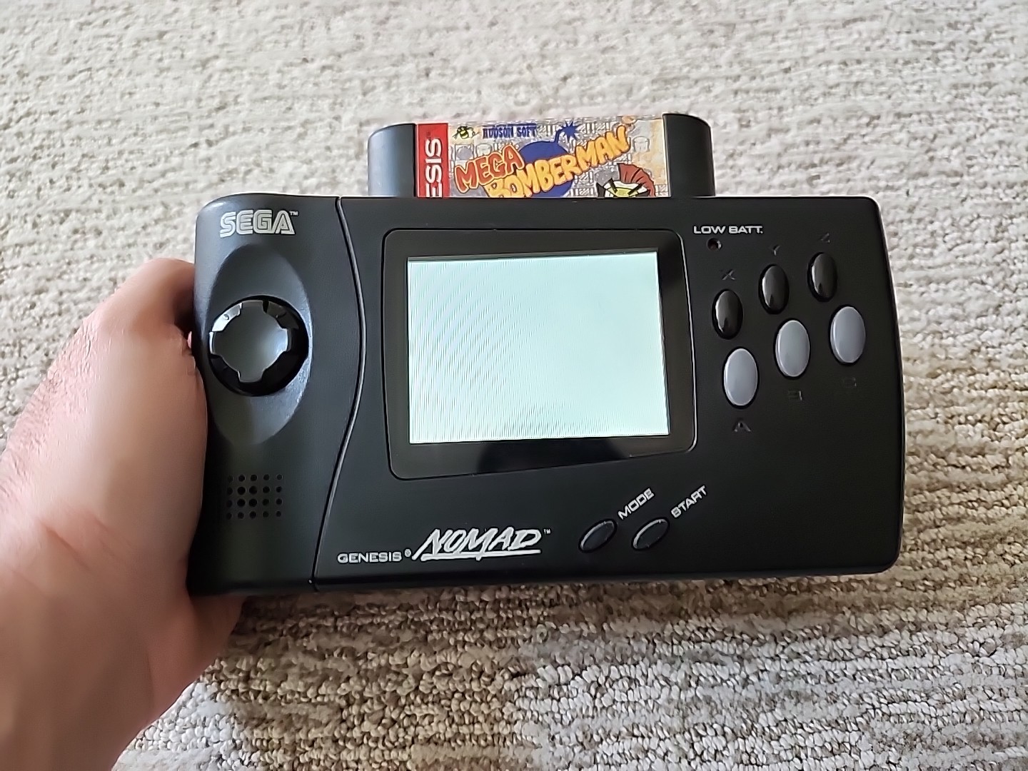 Sega Nomad console MK-6100 with Car Adapter Tested & Working READ DESCRIPTION!