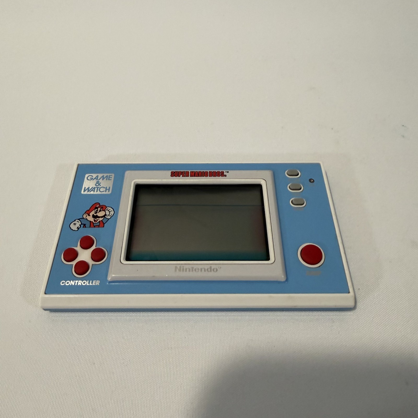 Nintendo Game & Watch 1988 Super Mario Bros Blue Handheld Tested Working Console