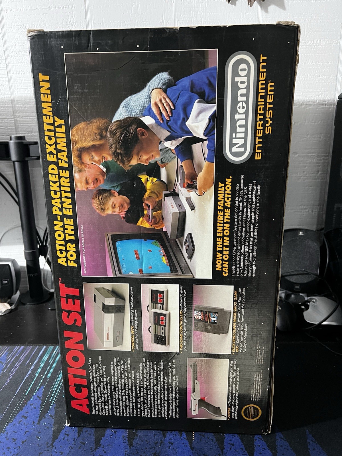 Nintendo NES Action Set video game console CIB, – Near Mint condition box
