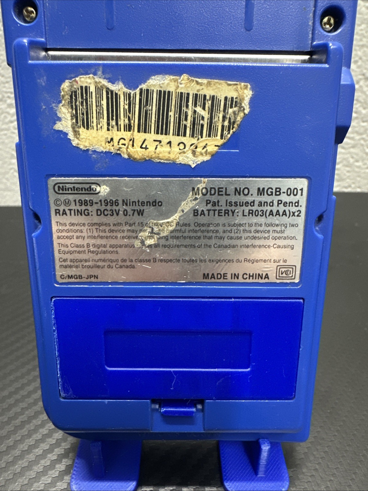 Nintendo Game Boy Pocket MGB-001 Blue Handheld Console Tested and Working
